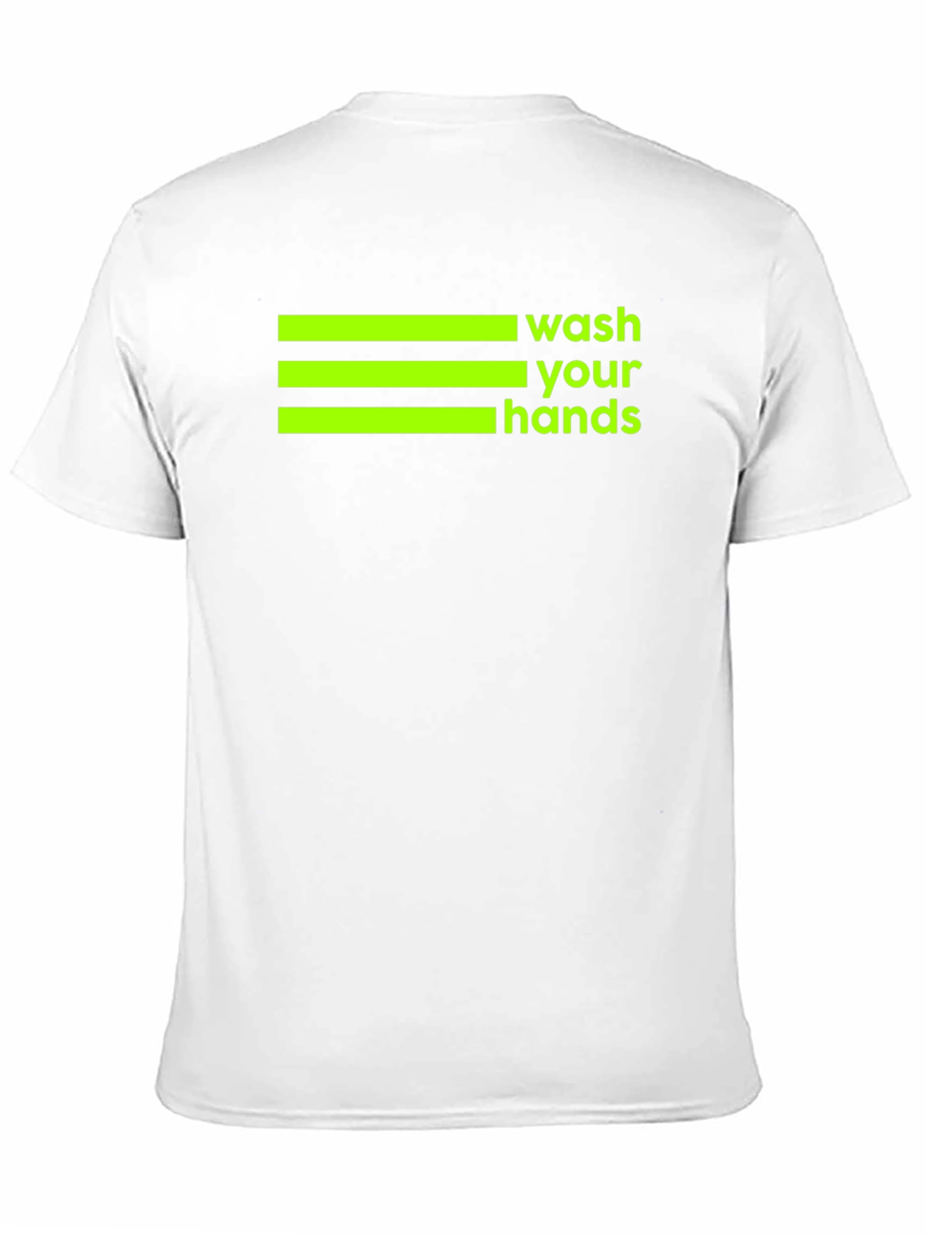 Wash Your Hands Graphic Tee - Black Cotton T-Shirt