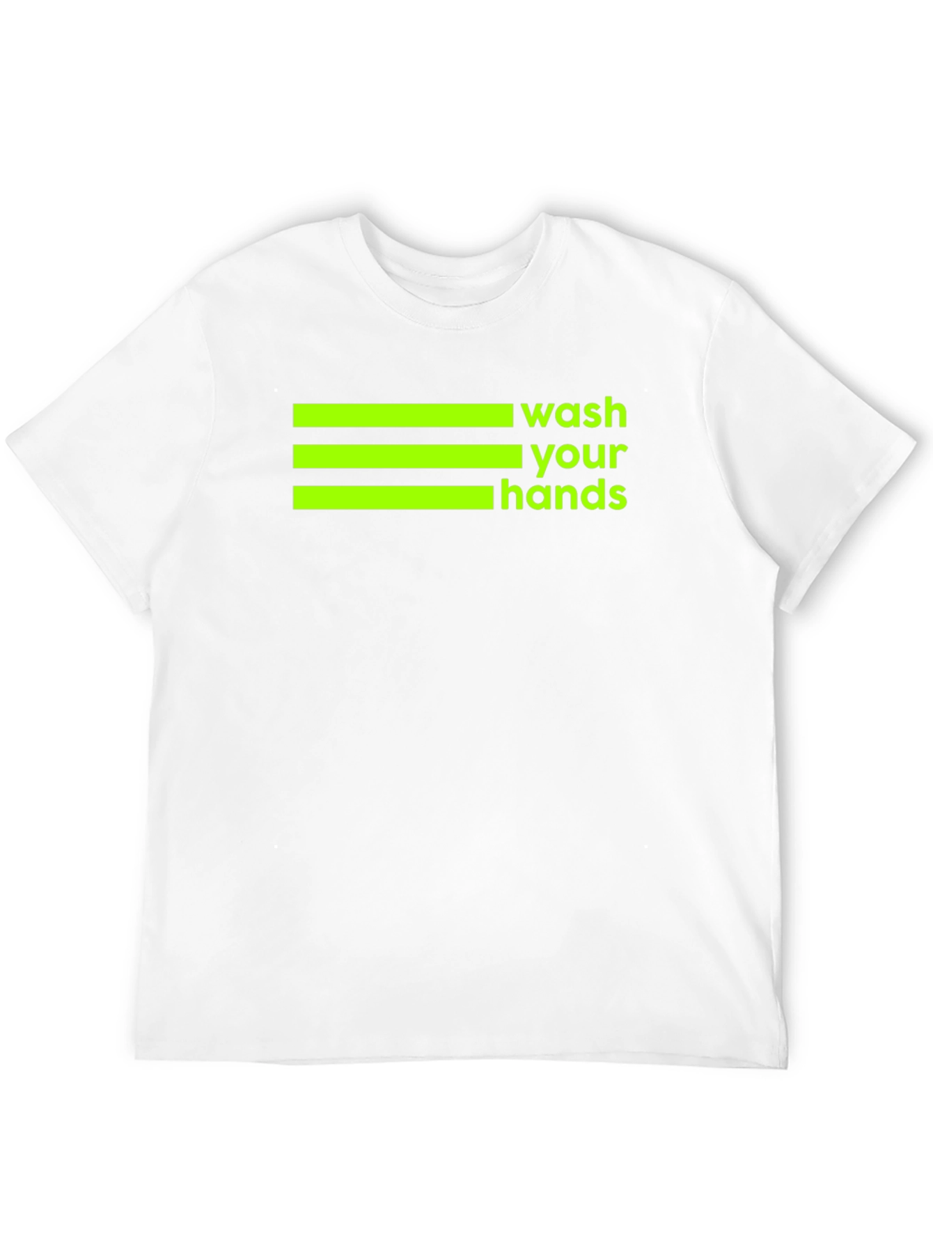 Wash Your Hands Graphic Tee - Black Cotton T-Shirt