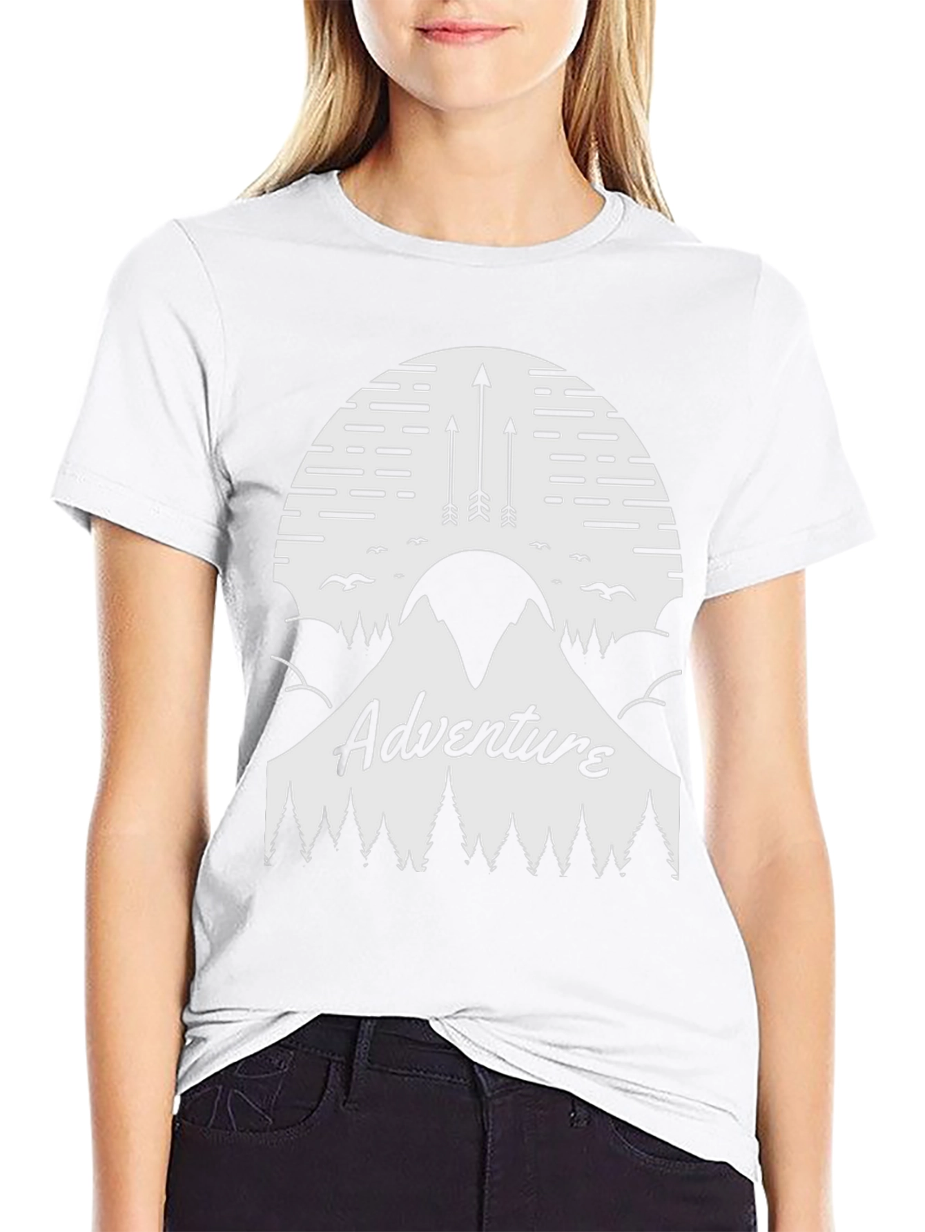 Adventure Graphic Tee - Mountain Arrow Design