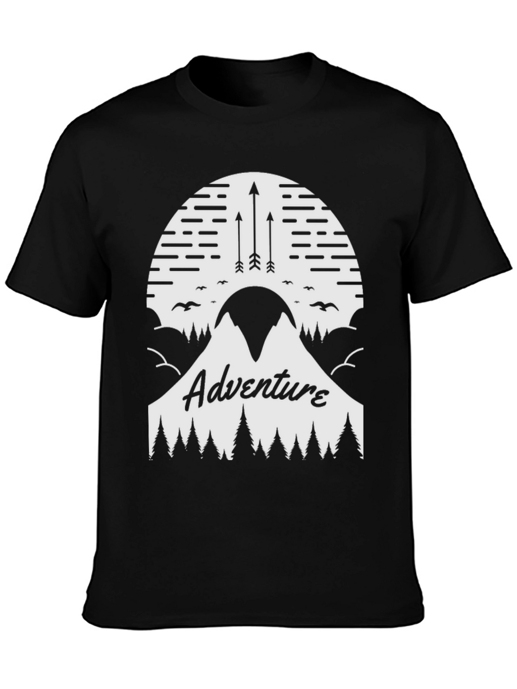 Adventure Graphic Tee - Mountain Arrow Design