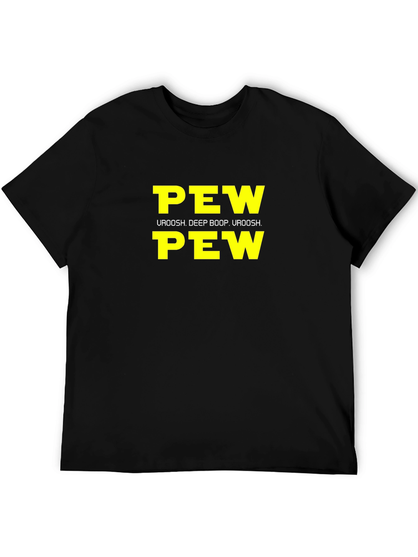 Pew Pew Uroosh Graphic T-Shirt - Black