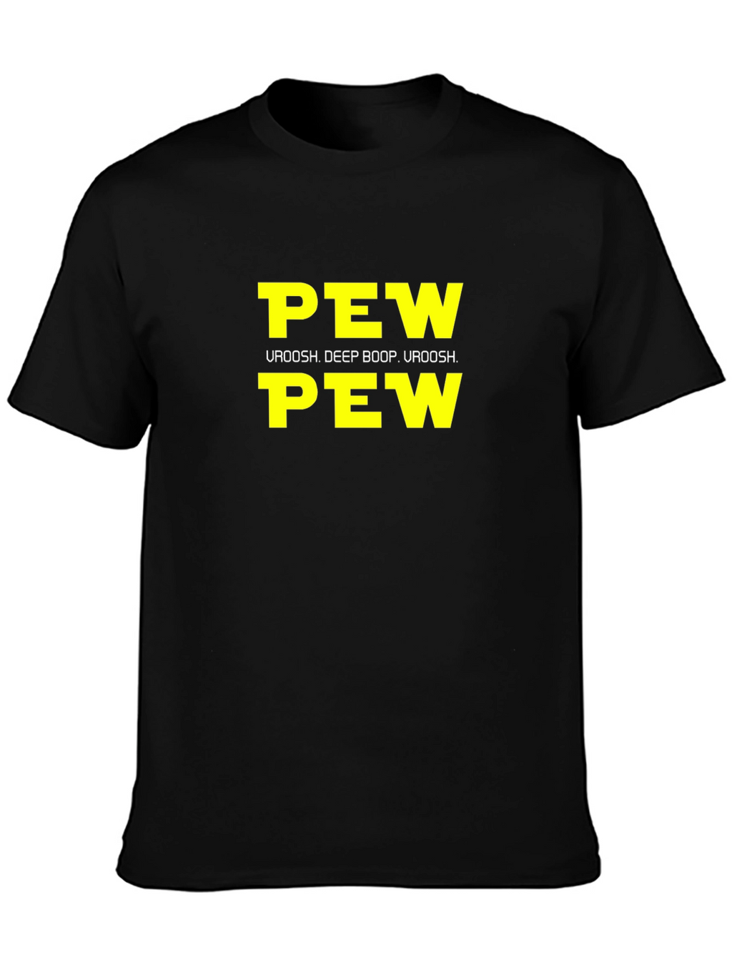 Pew Pew Uroosh Graphic T-Shirt - Black
