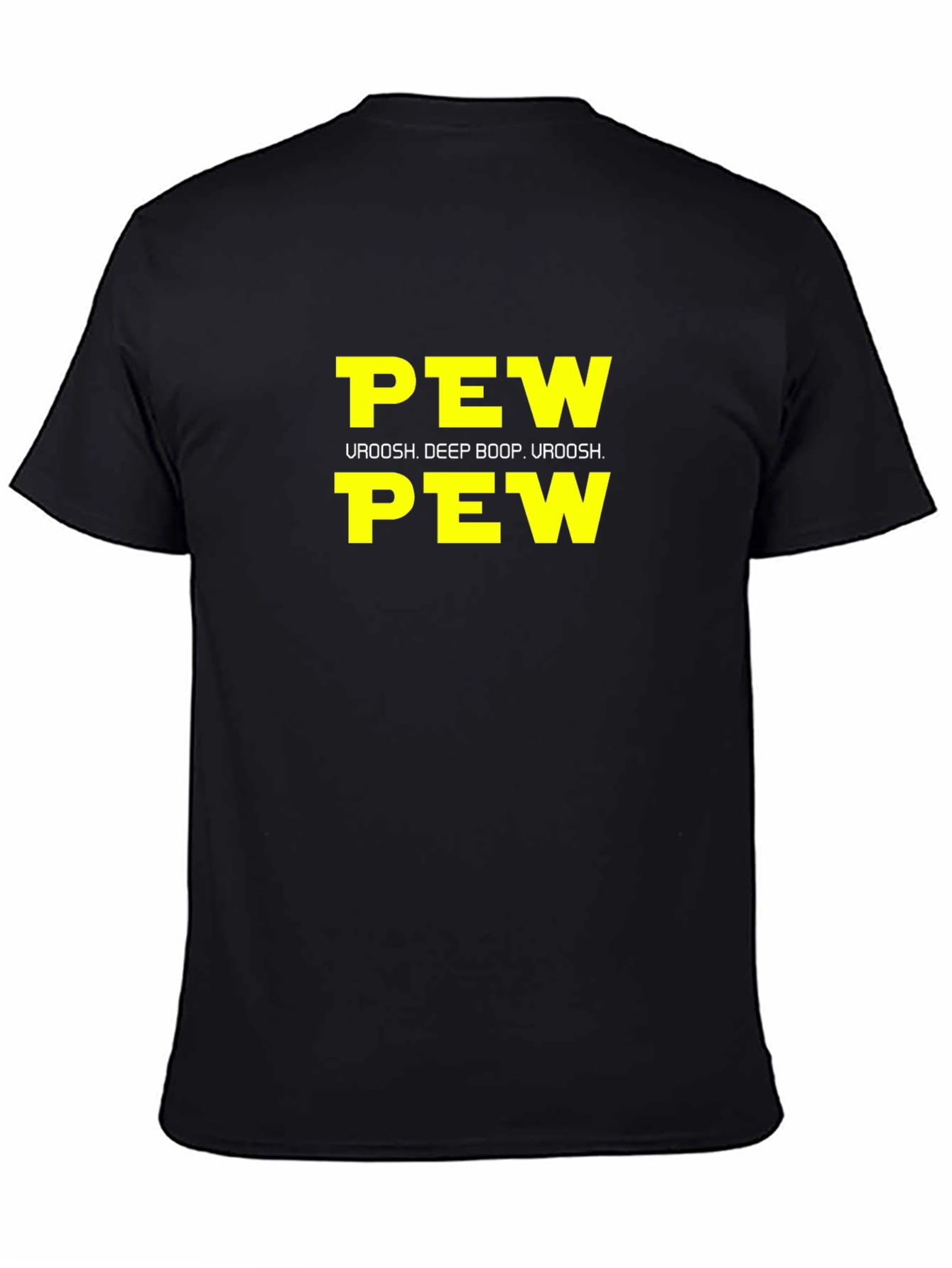 Pew Pew Uroosh Graphic T-Shirt - Black