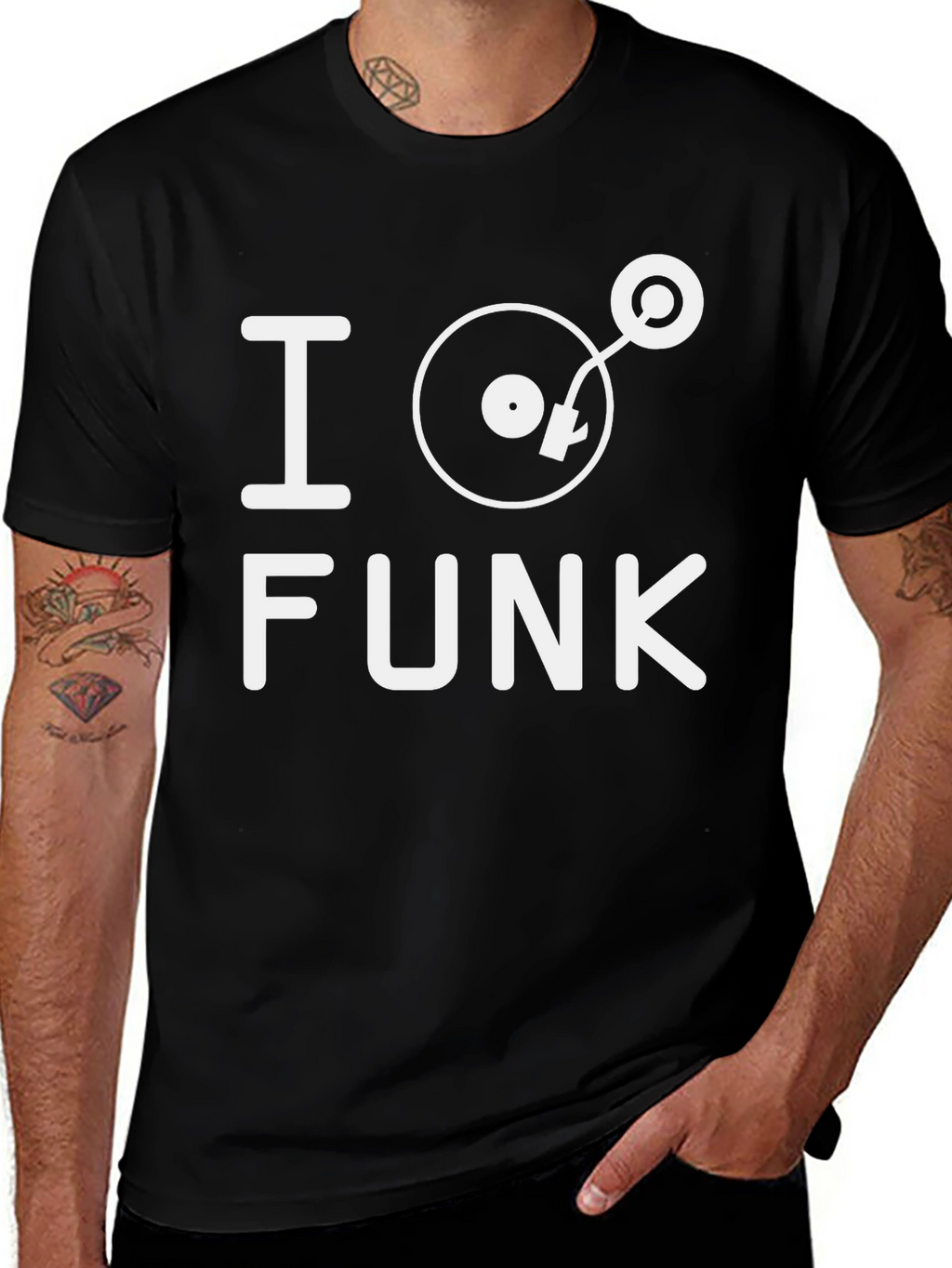 I Heart Funk Black Graphic Tee