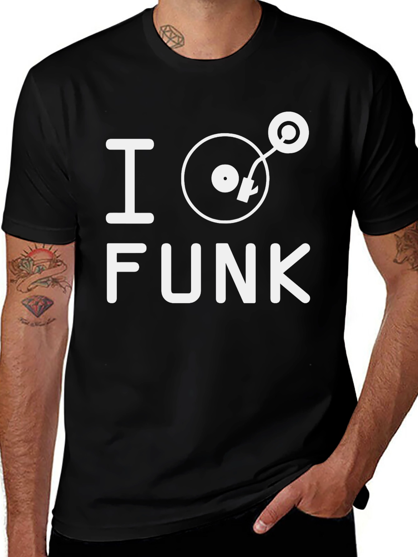 I Heart Funk Black Graphic Tee