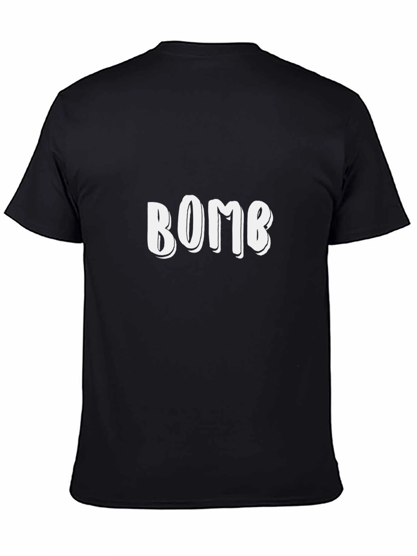 BOMB Graphic Print Black T-Shirt