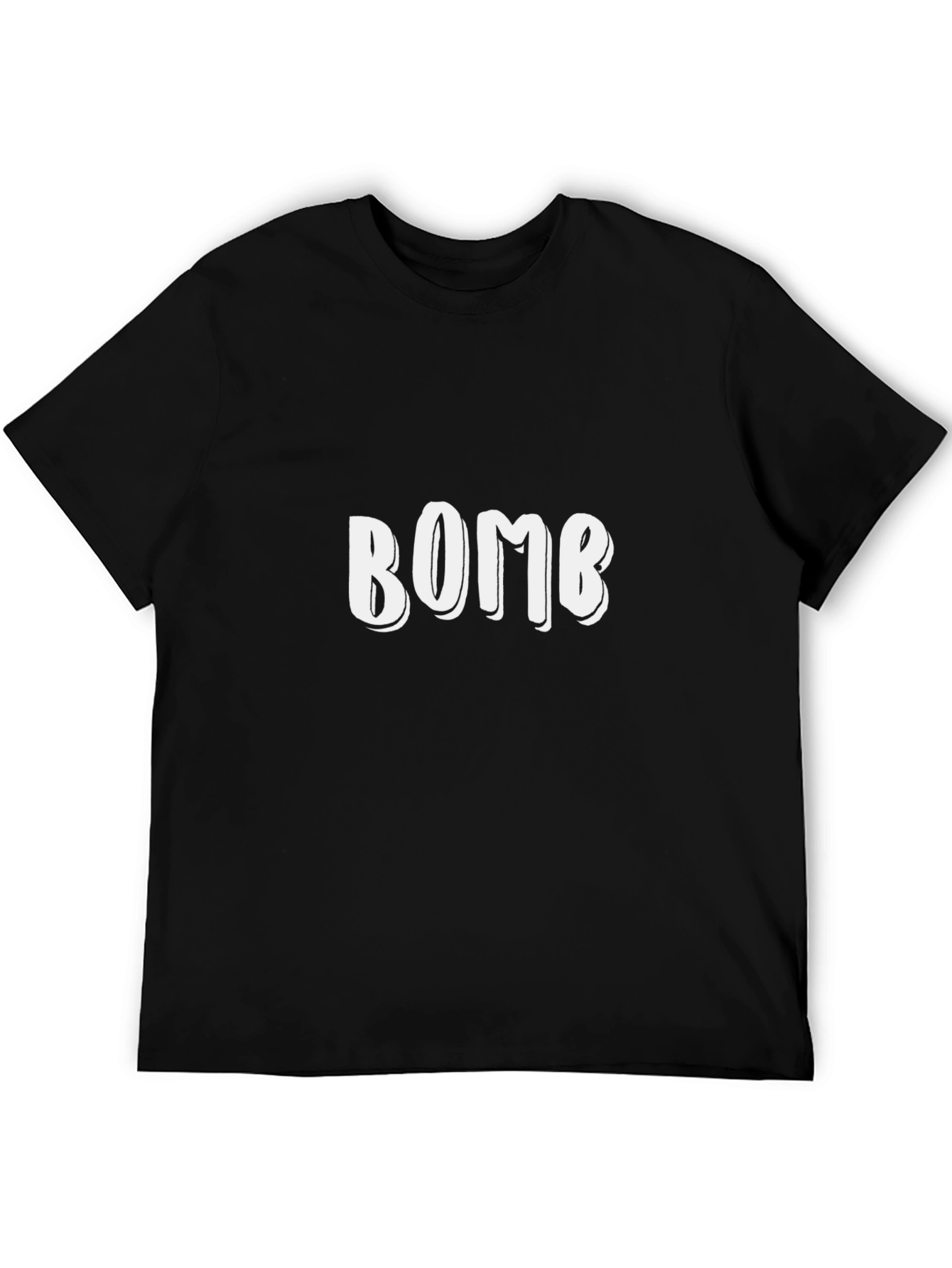 BOMB Graphic Print Black T-Shirt