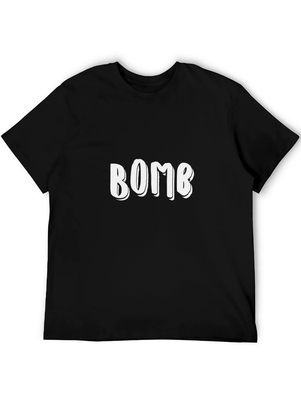 BOMB Graphic Print Black T-Shirt