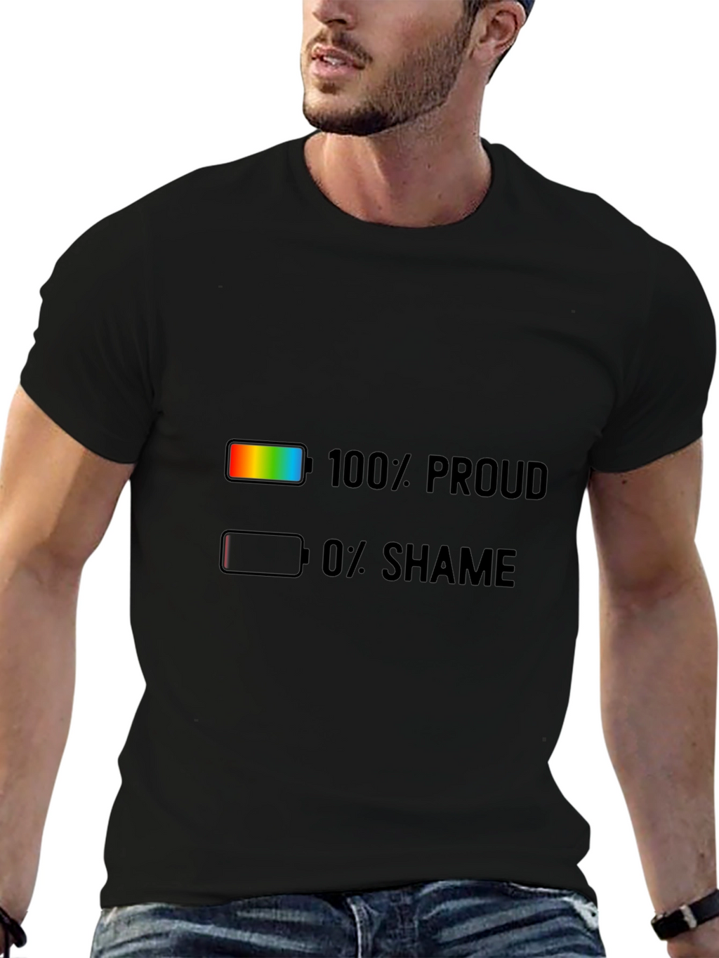 100% Proud 0% Shame Pride T-Shirt