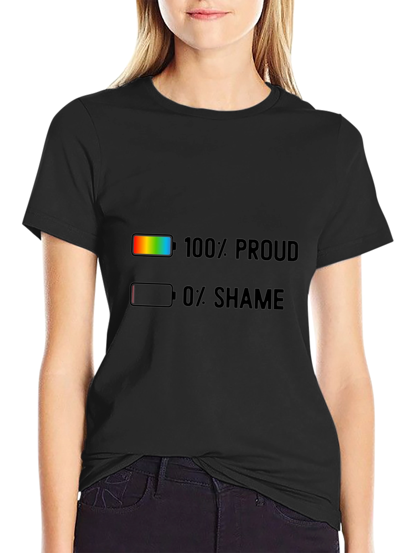 100% Proud 0% Shame Pride T-Shirt