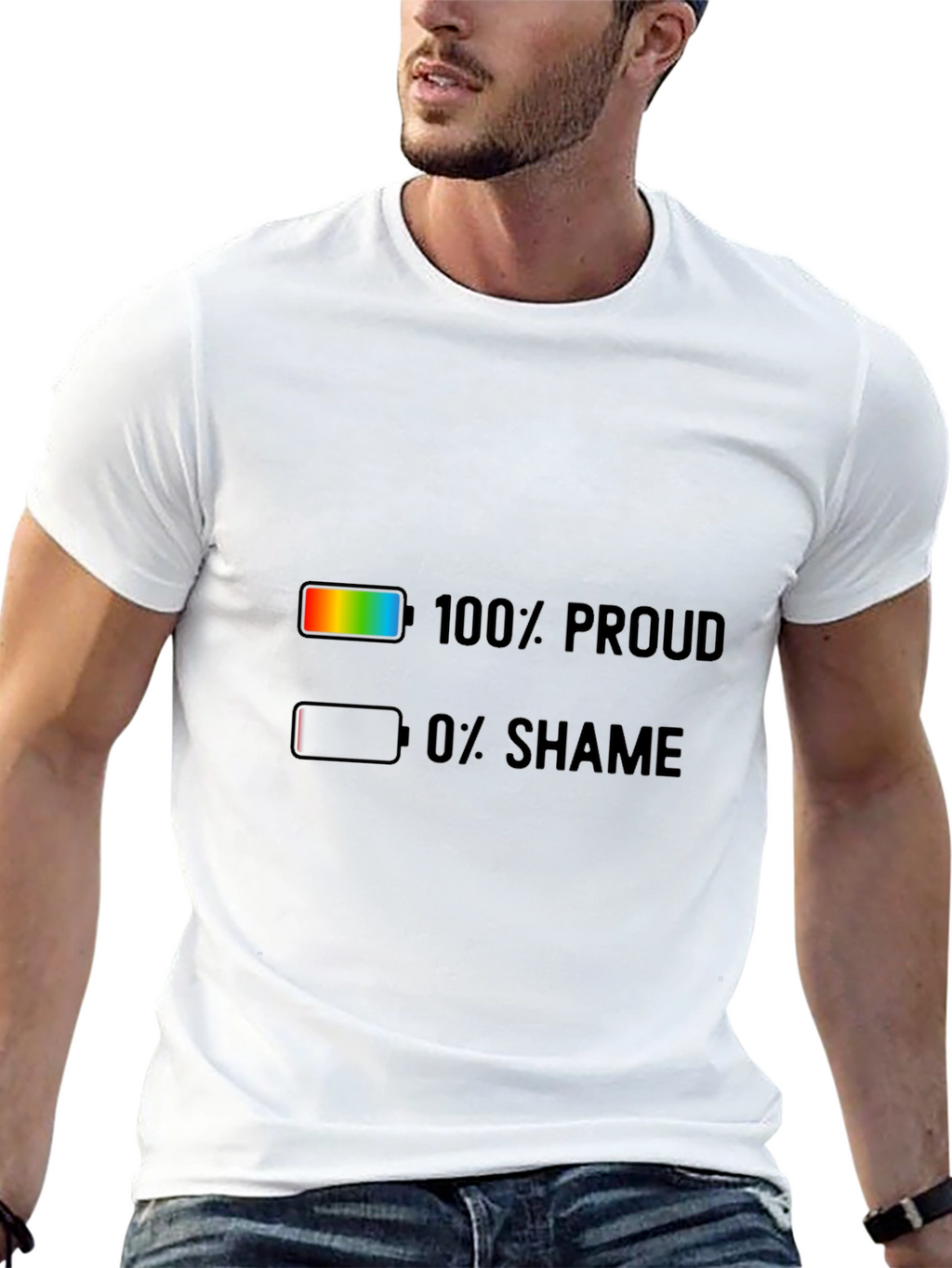 100% Proud 0% Shame Pride T-Shirt