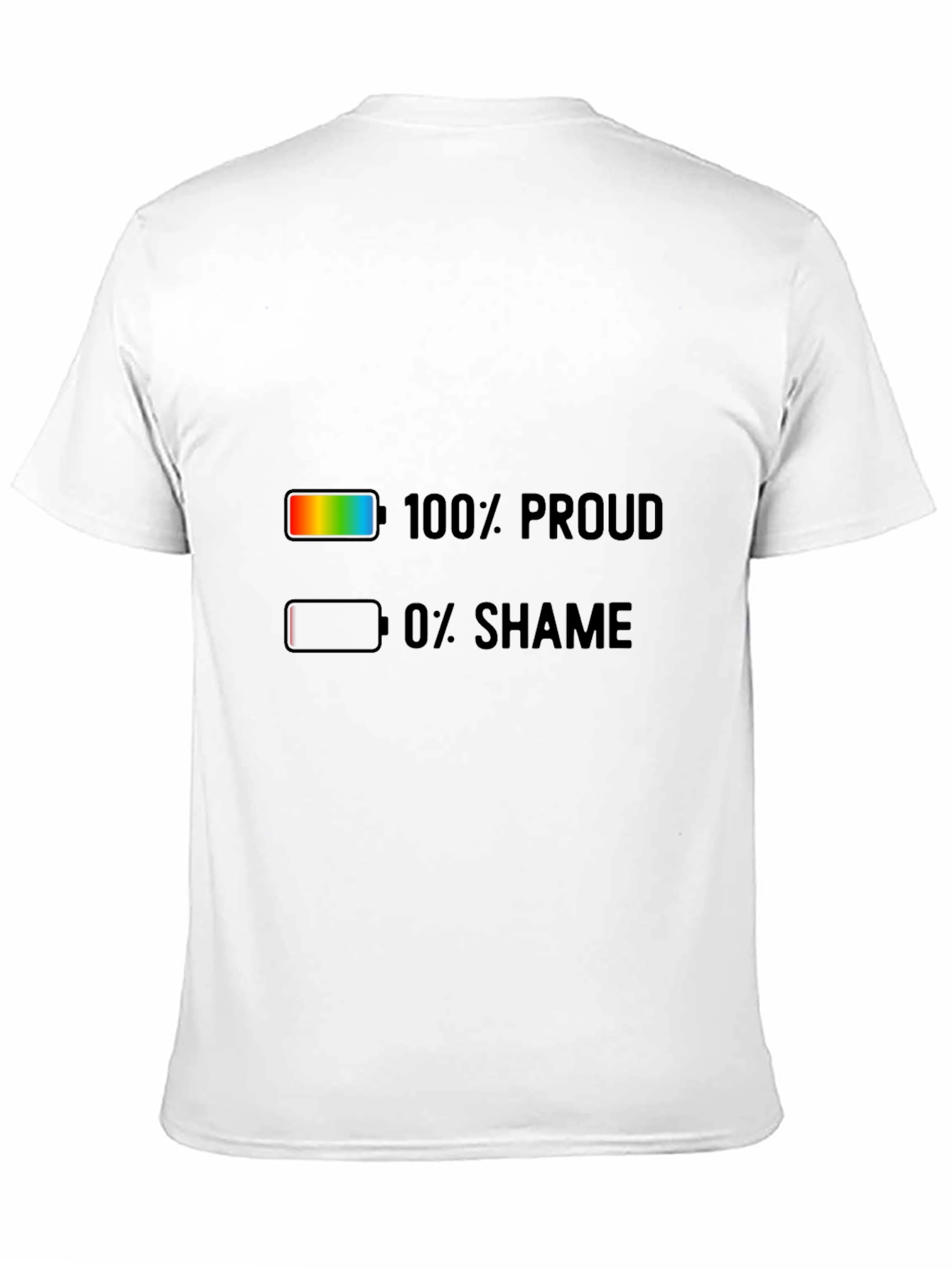 100% Proud 0% Shame Pride T-Shirt
