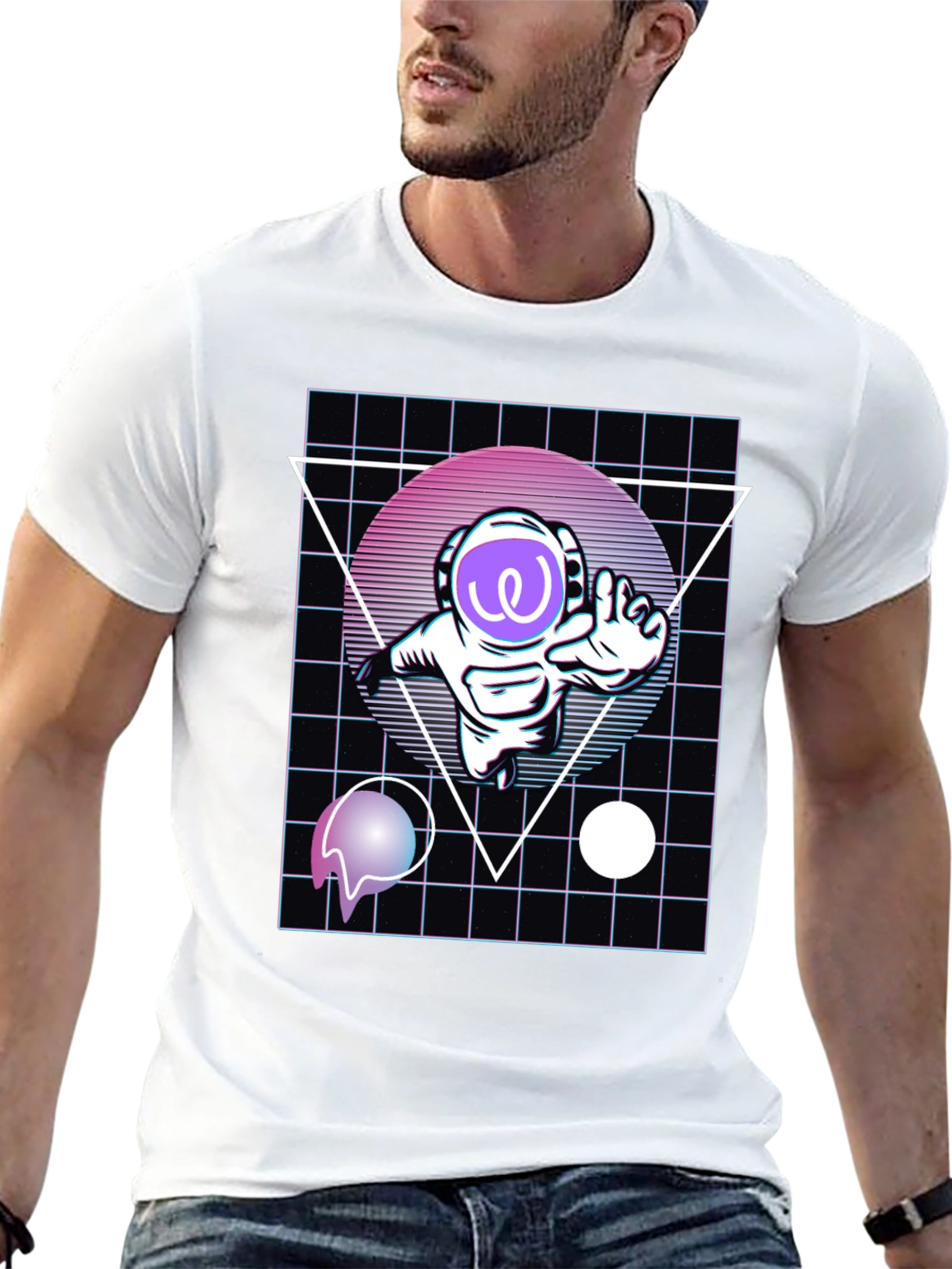 Astronaut Vaporwave T-Shirt - Galaxy Style
