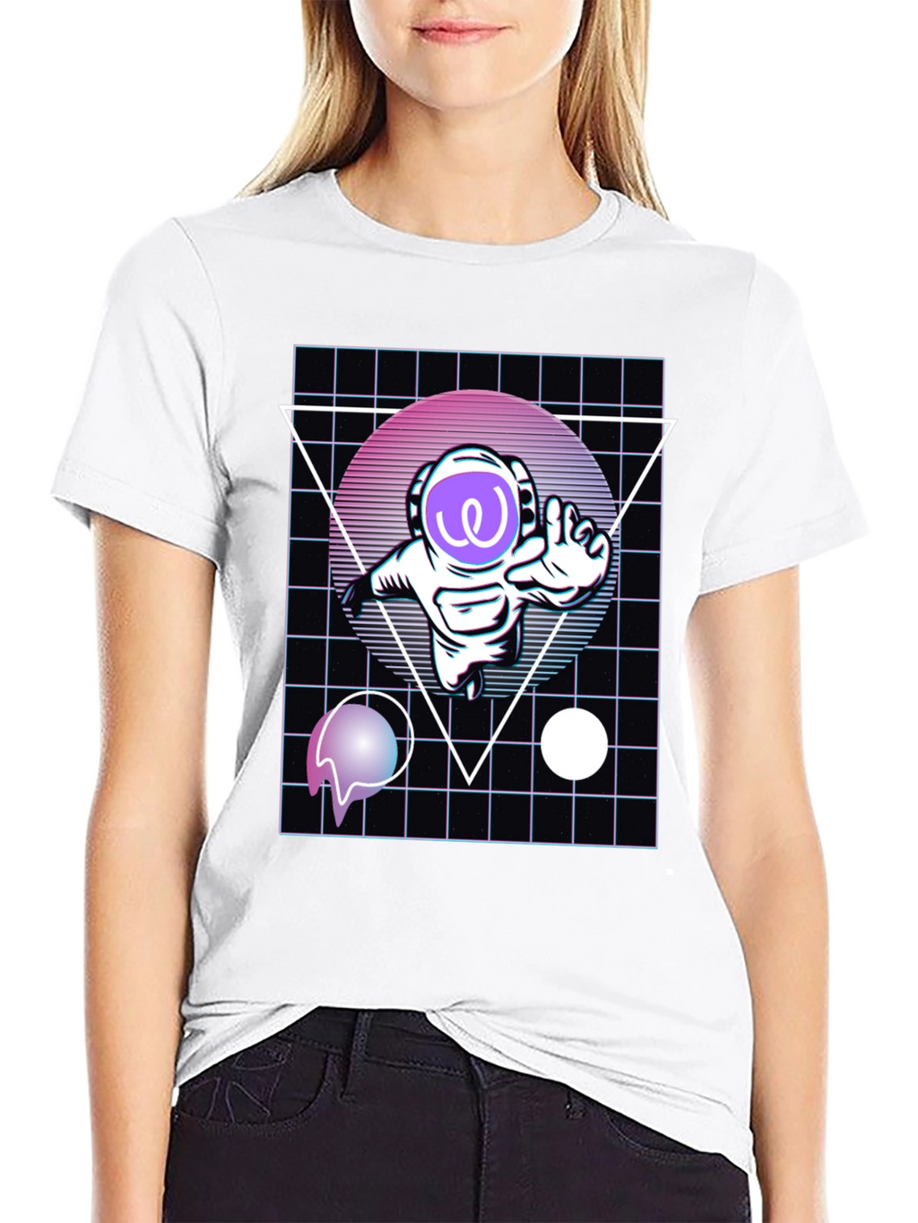 Astronaut Vaporwave T-Shirt - Galaxy Style