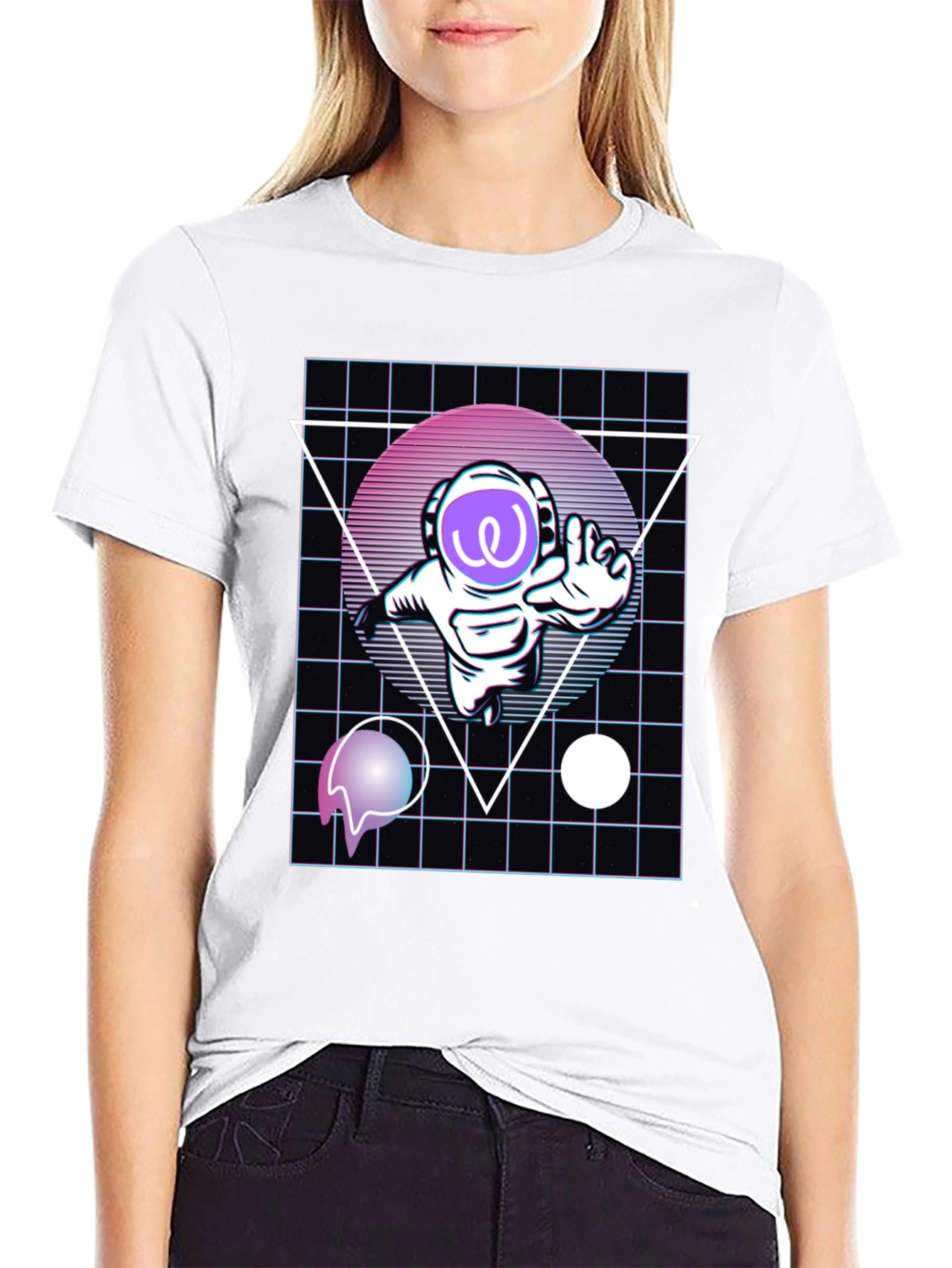 Astronaut Vaporwave T-Shirt - Galaxy Style