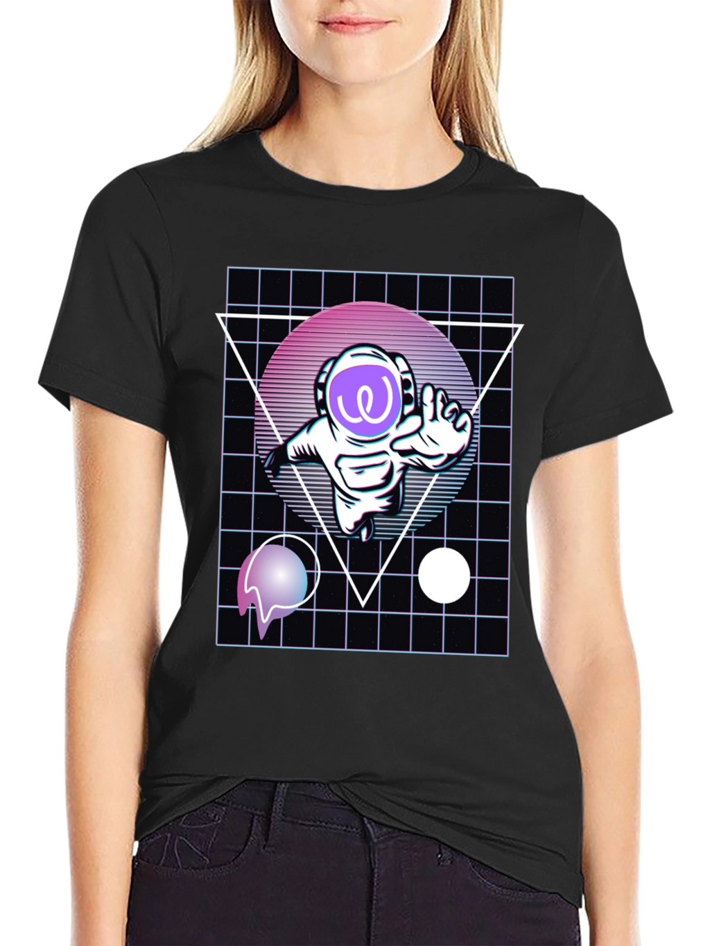 Astronaut Vaporwave T-Shirt - Galaxy Style