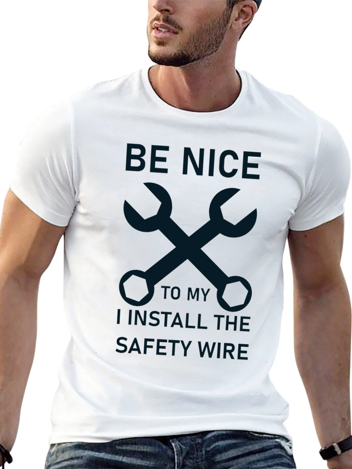 Be Nice I Install The Safety Wire T-Shirt