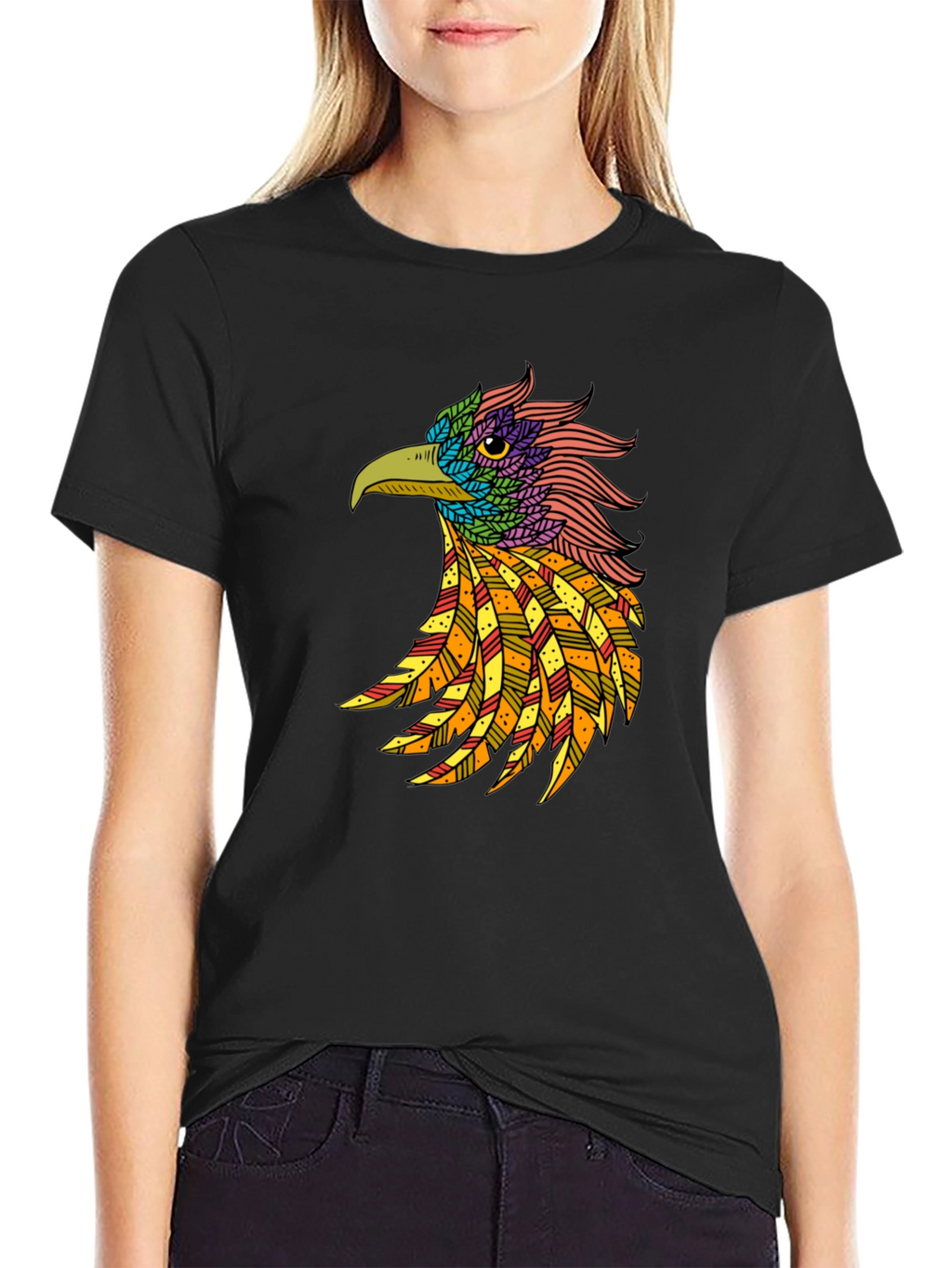 Cool Bird Graphic Print T-Shirt