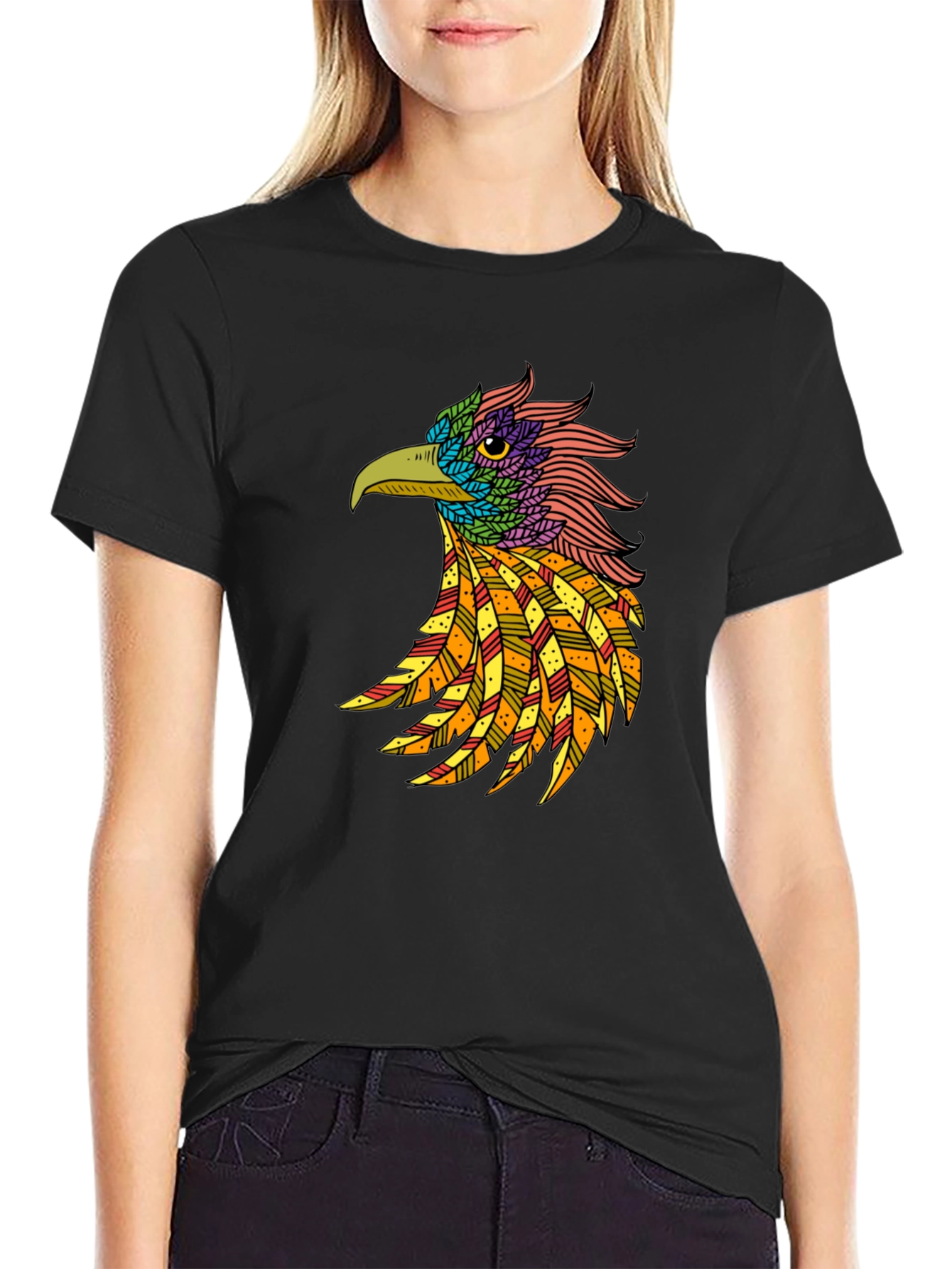 Cool Bird Graphic Print T-Shirt