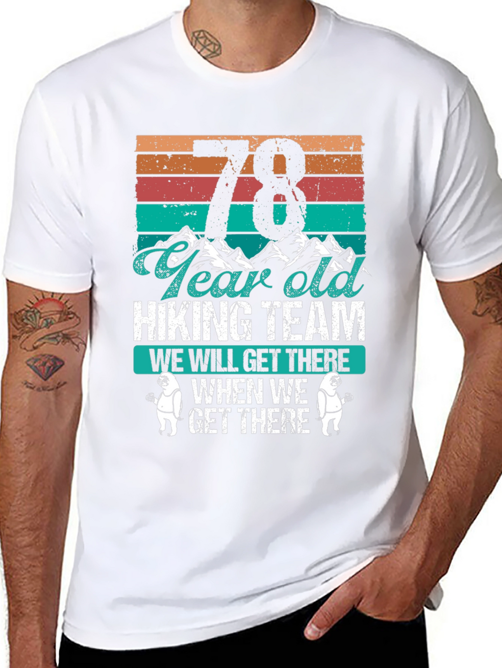 78 Year Old Hiking Team T-Shirt