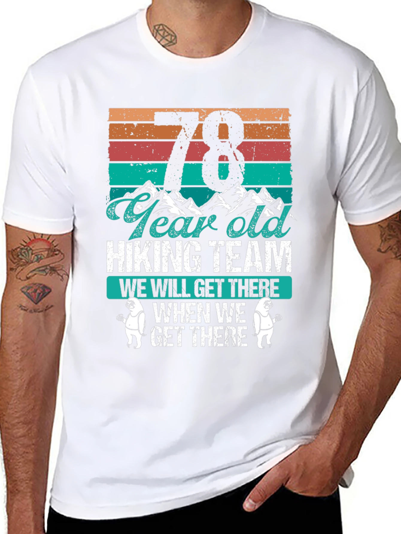 78 Year Old Hiking Team T-Shirt