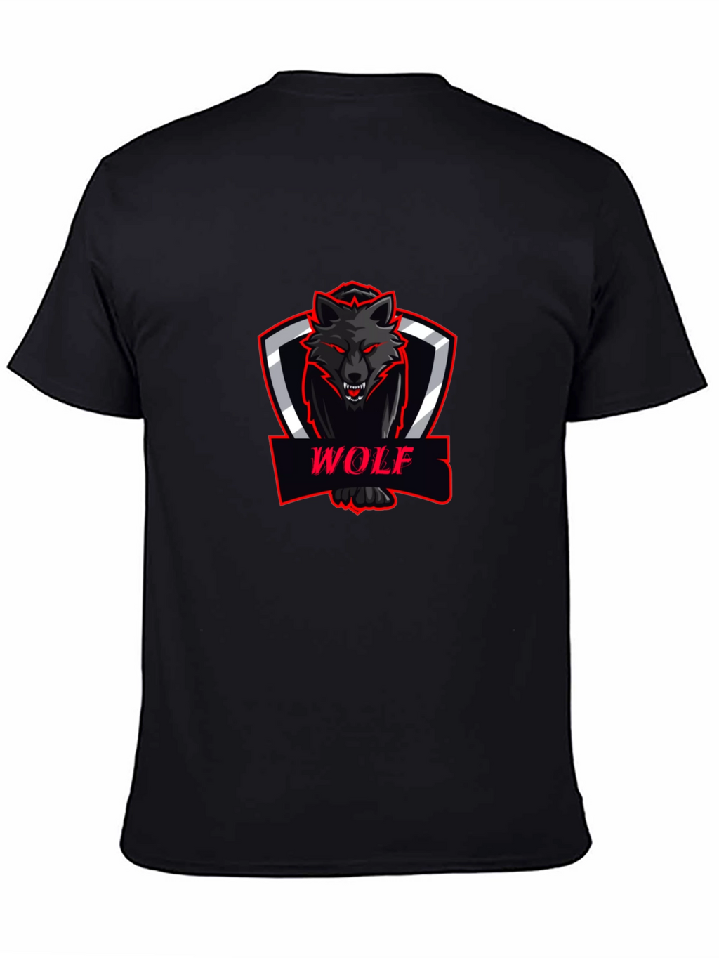 Black Wolf Graphic Tee - Modern Fit