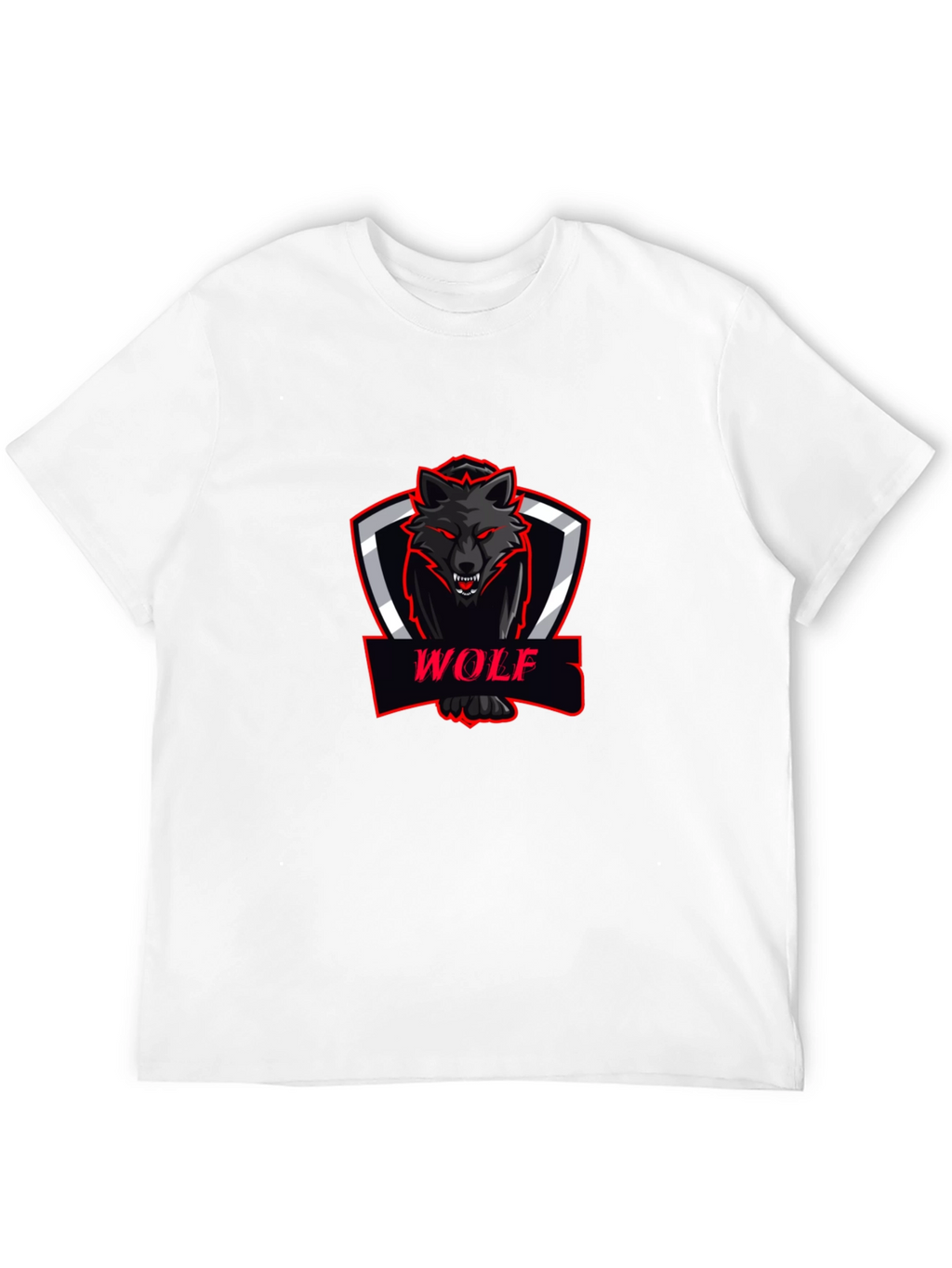 Black Wolf Graphic Tee - Modern Fit