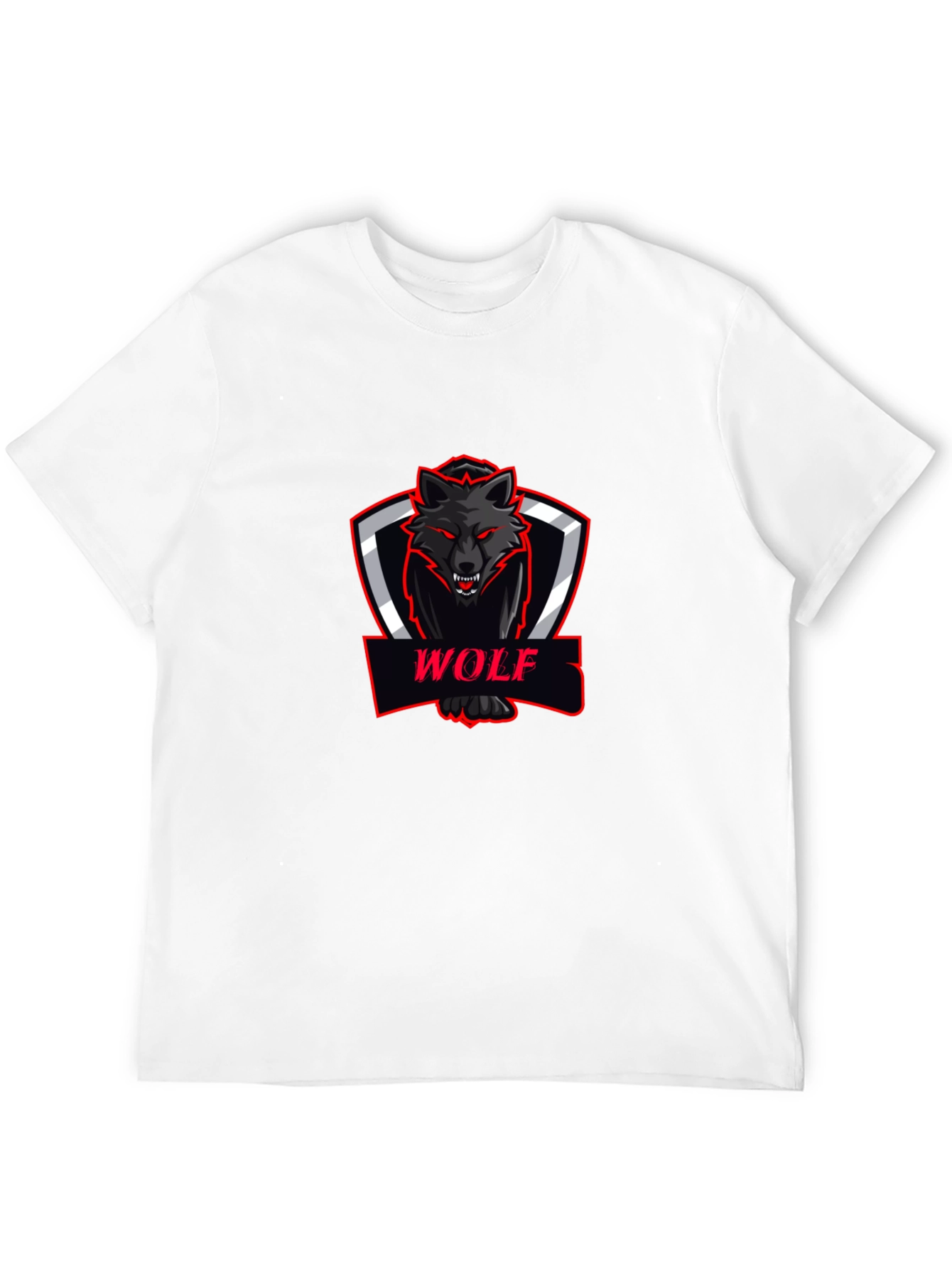 Black Wolf Graphic Tee - Modern Fit