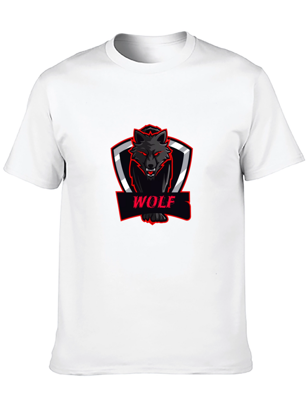 Black Wolf Graphic Tee - Modern Fit