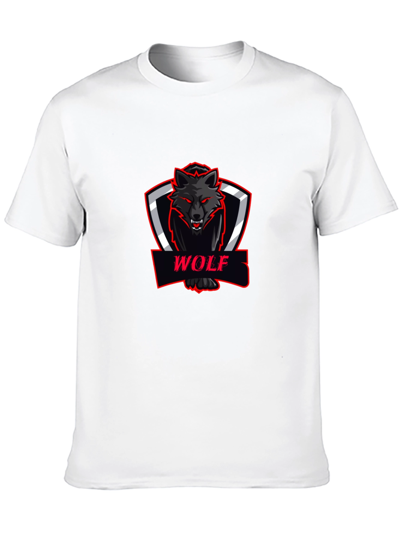 Black Wolf Graphic Tee - Modern Fit