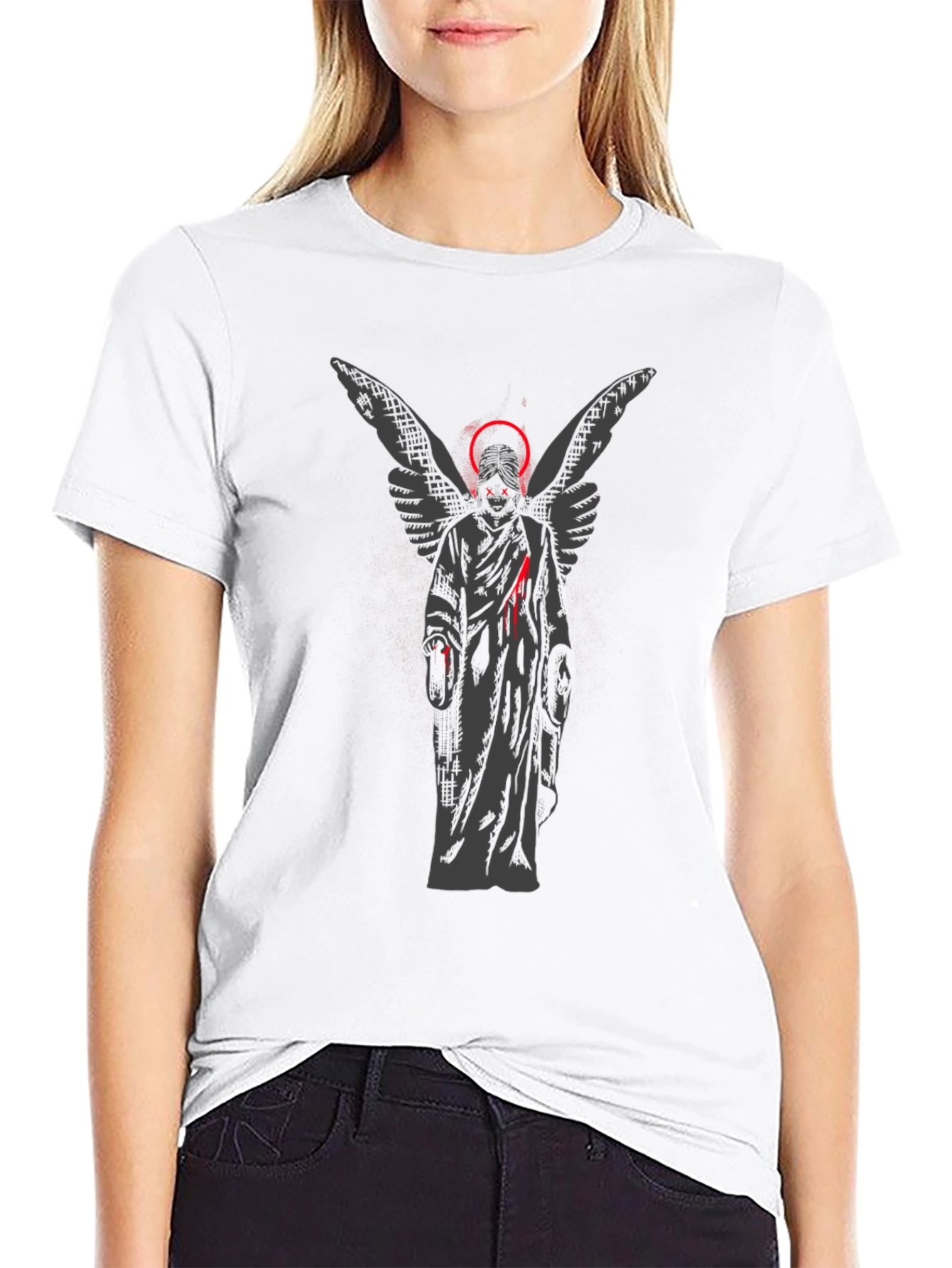 Angel Graphic T-Shirt - Dark Aesthetic Tee
