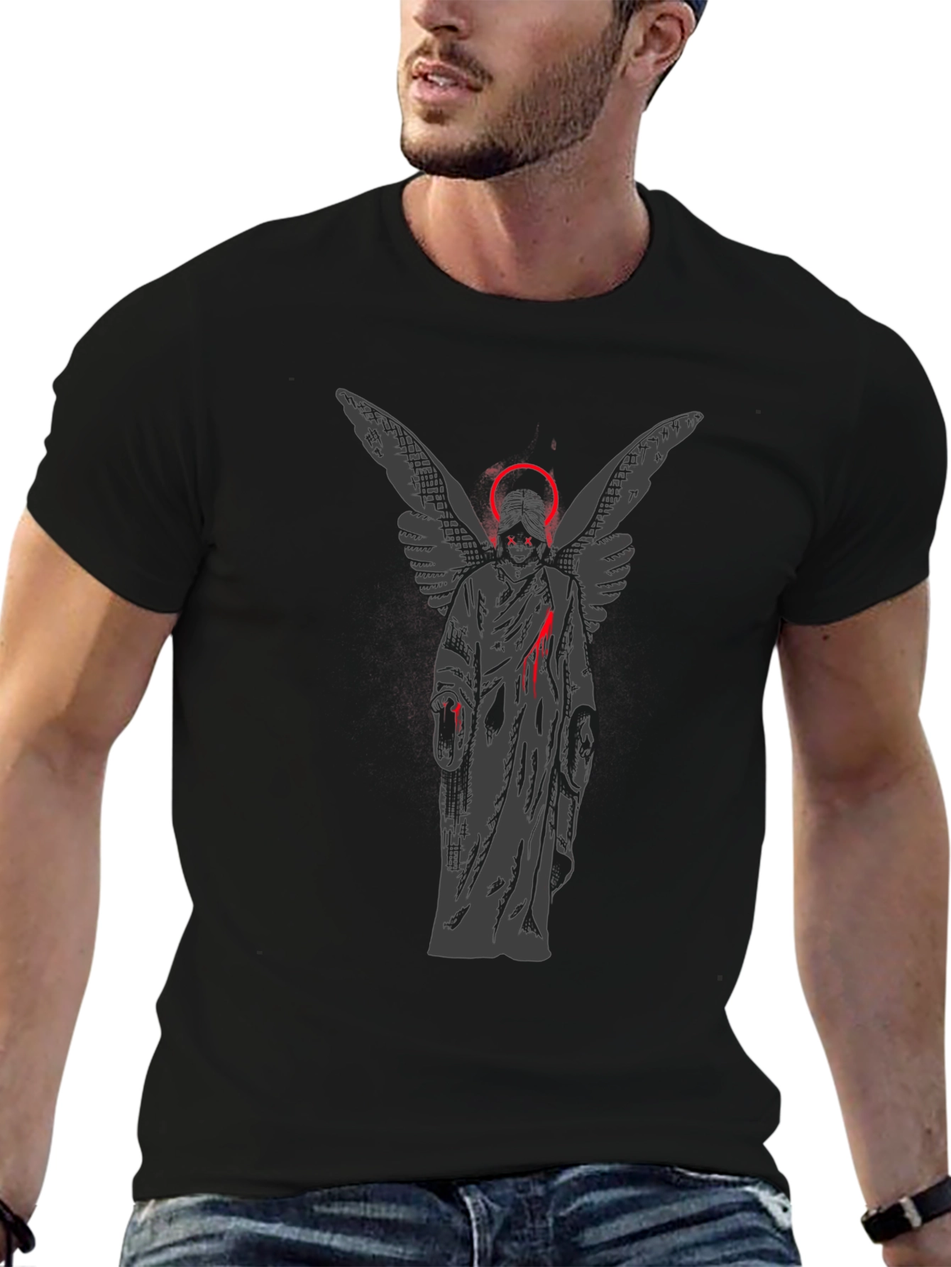 Angel Graphic T-Shirt - Dark Aesthetic Tee