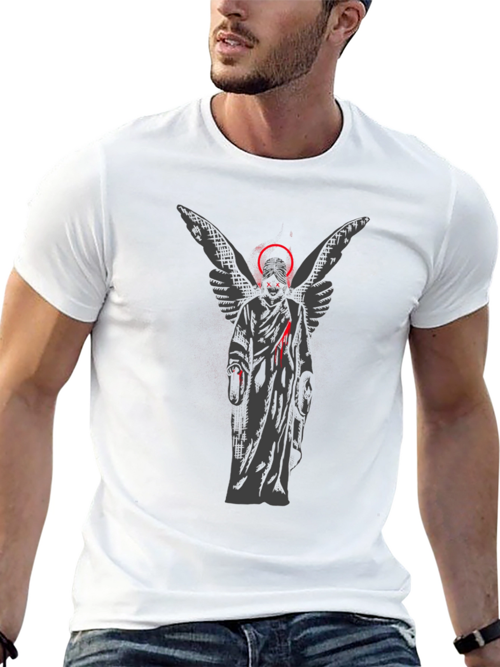 Angel Graphic T-Shirt - Dark Aesthetic Tee