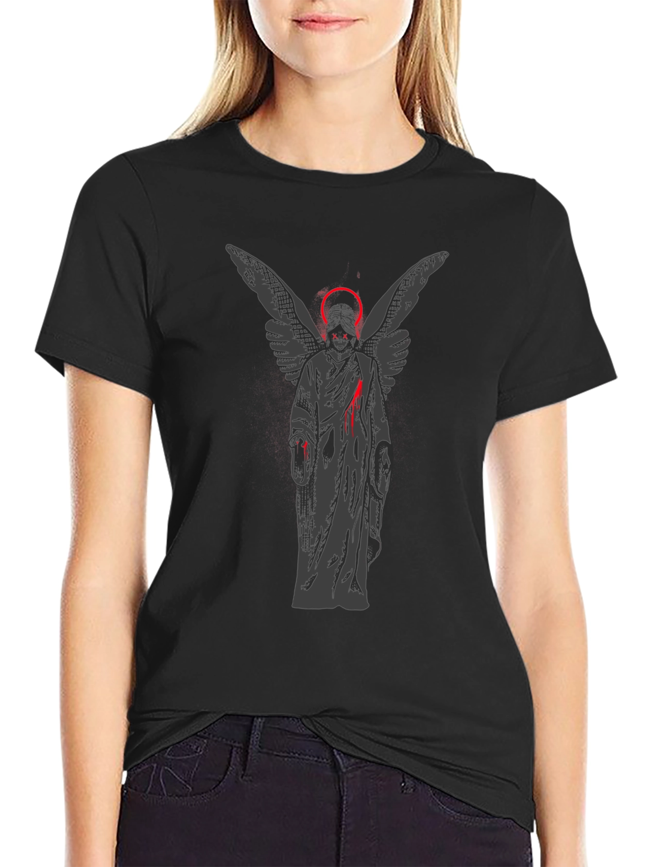 Angel Graphic T-Shirt - Dark Aesthetic Tee
