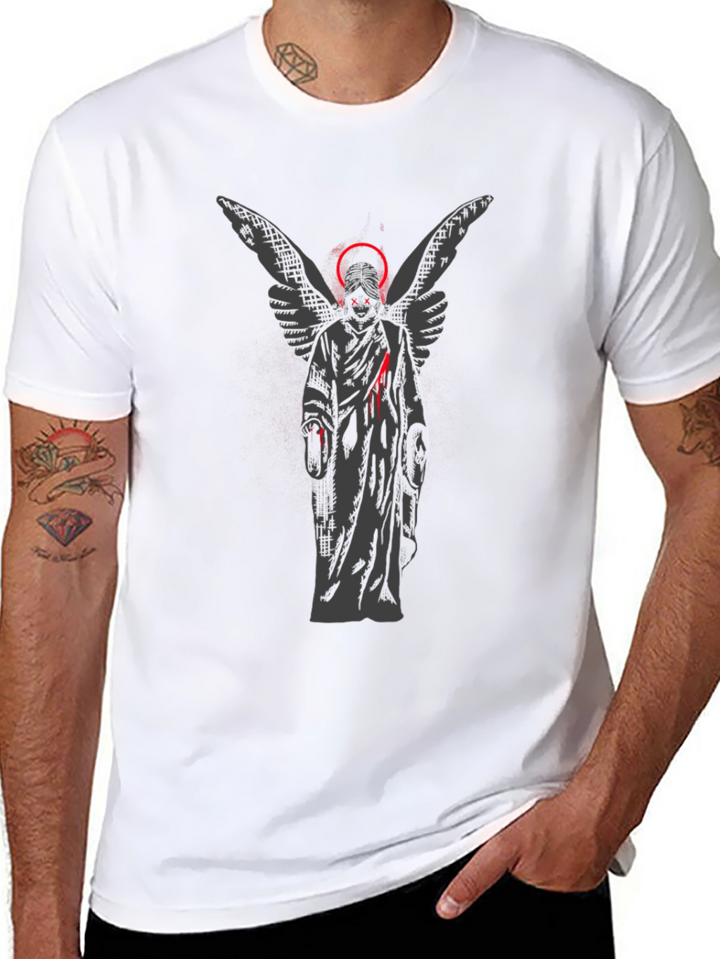 Angel Graphic T-Shirt - Dark Aesthetic Tee