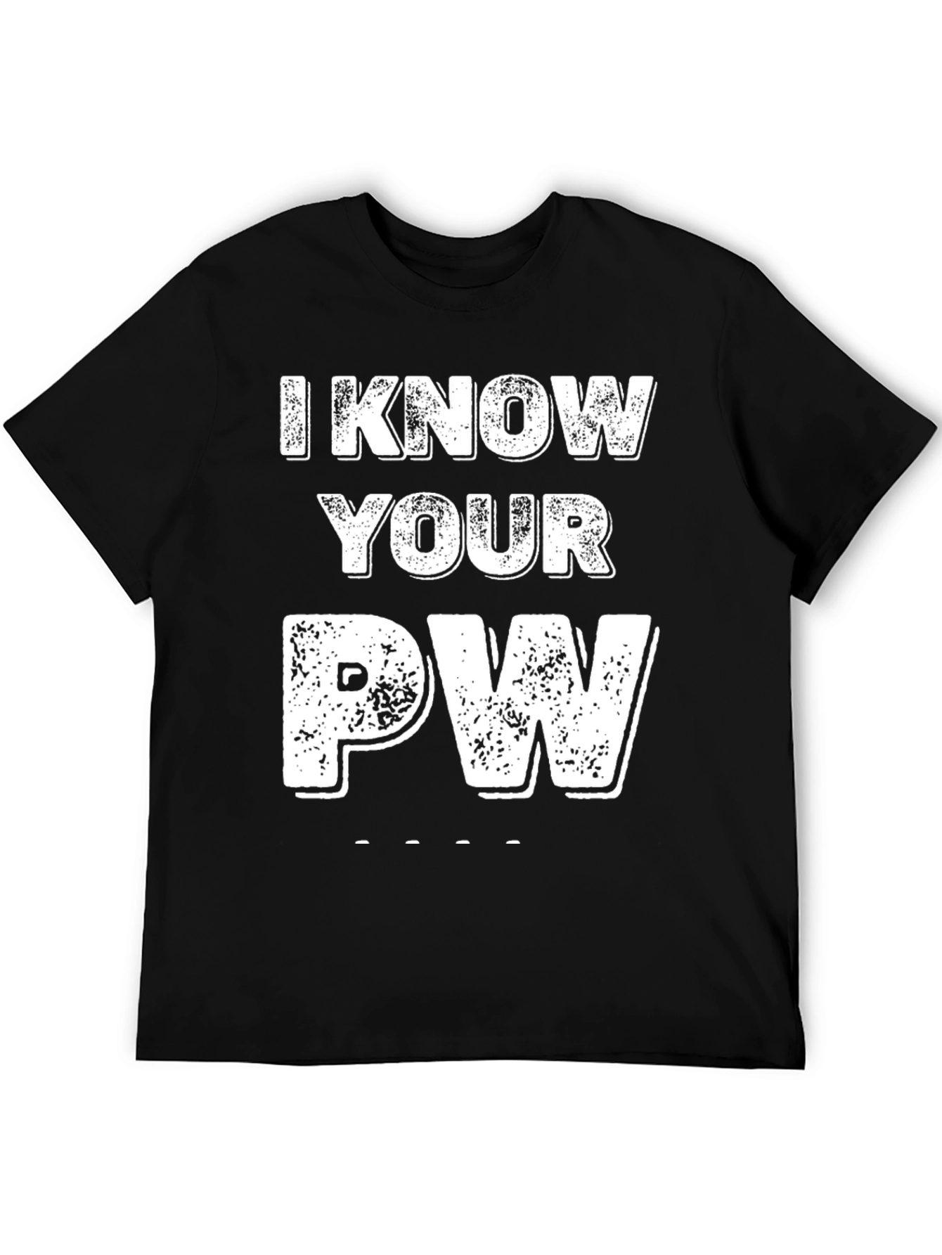 I Know Your PW Graphic Tee - Novelty Password Shirt