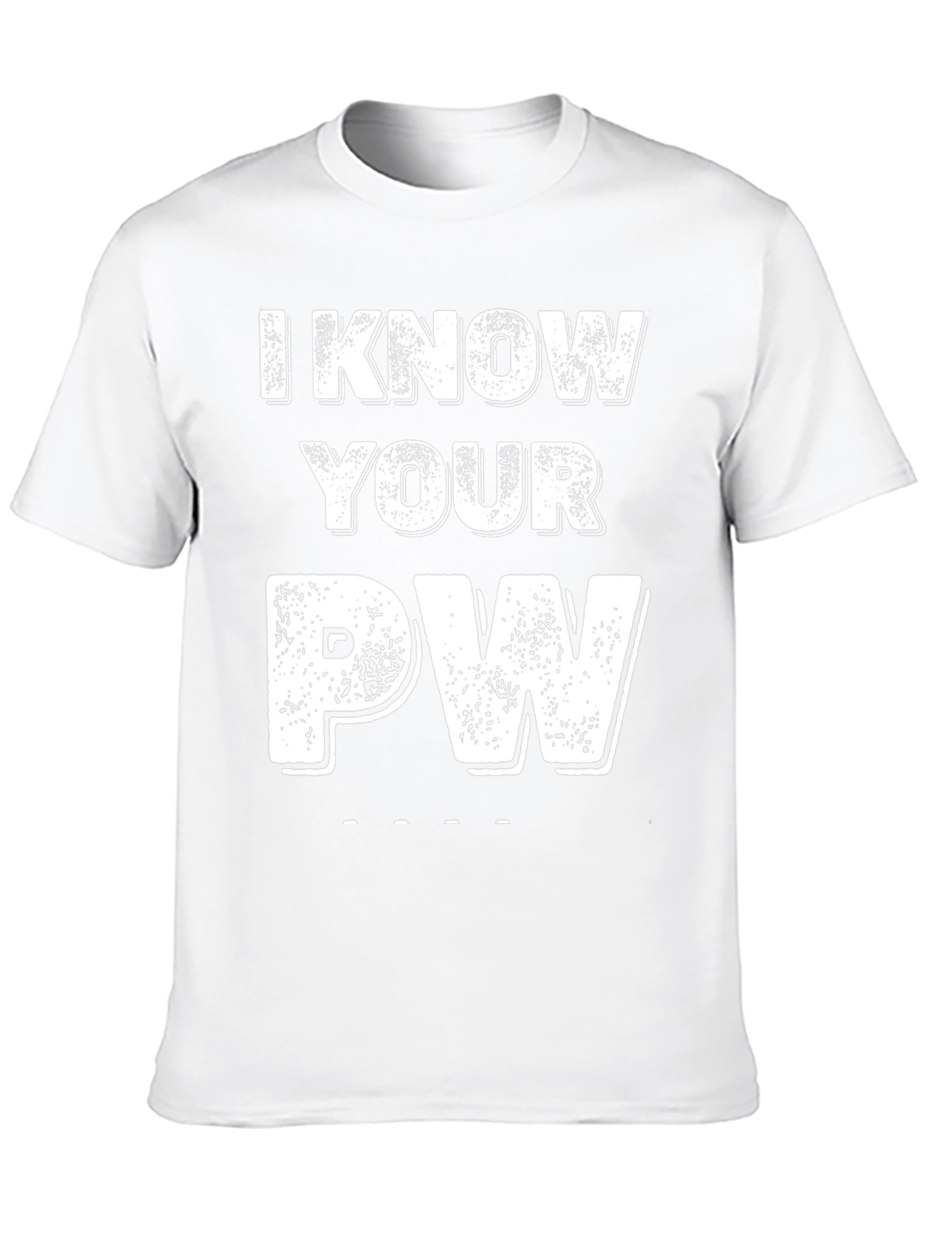 I Know Your PW Graphic Tee - Novelty Password Shirt