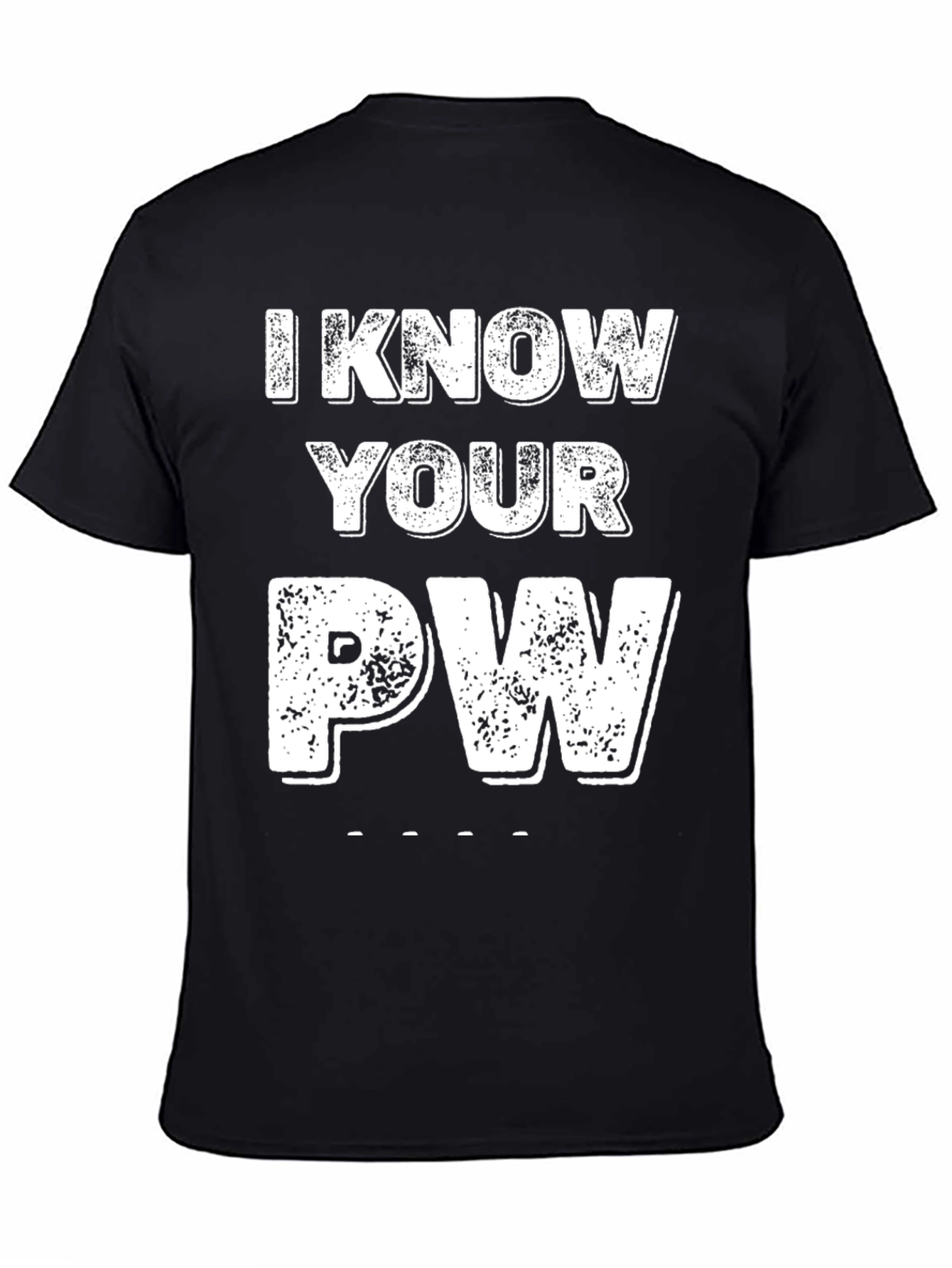 I Know Your PW Graphic Tee - Novelty Password Shirt