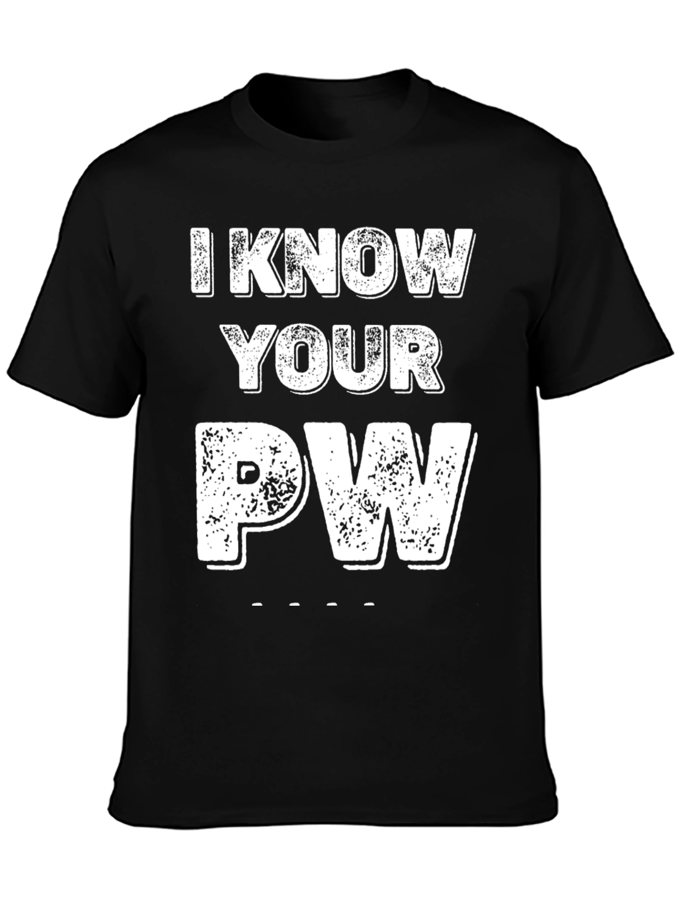 I Know Your PW Graphic Tee - Novelty Password Shirt