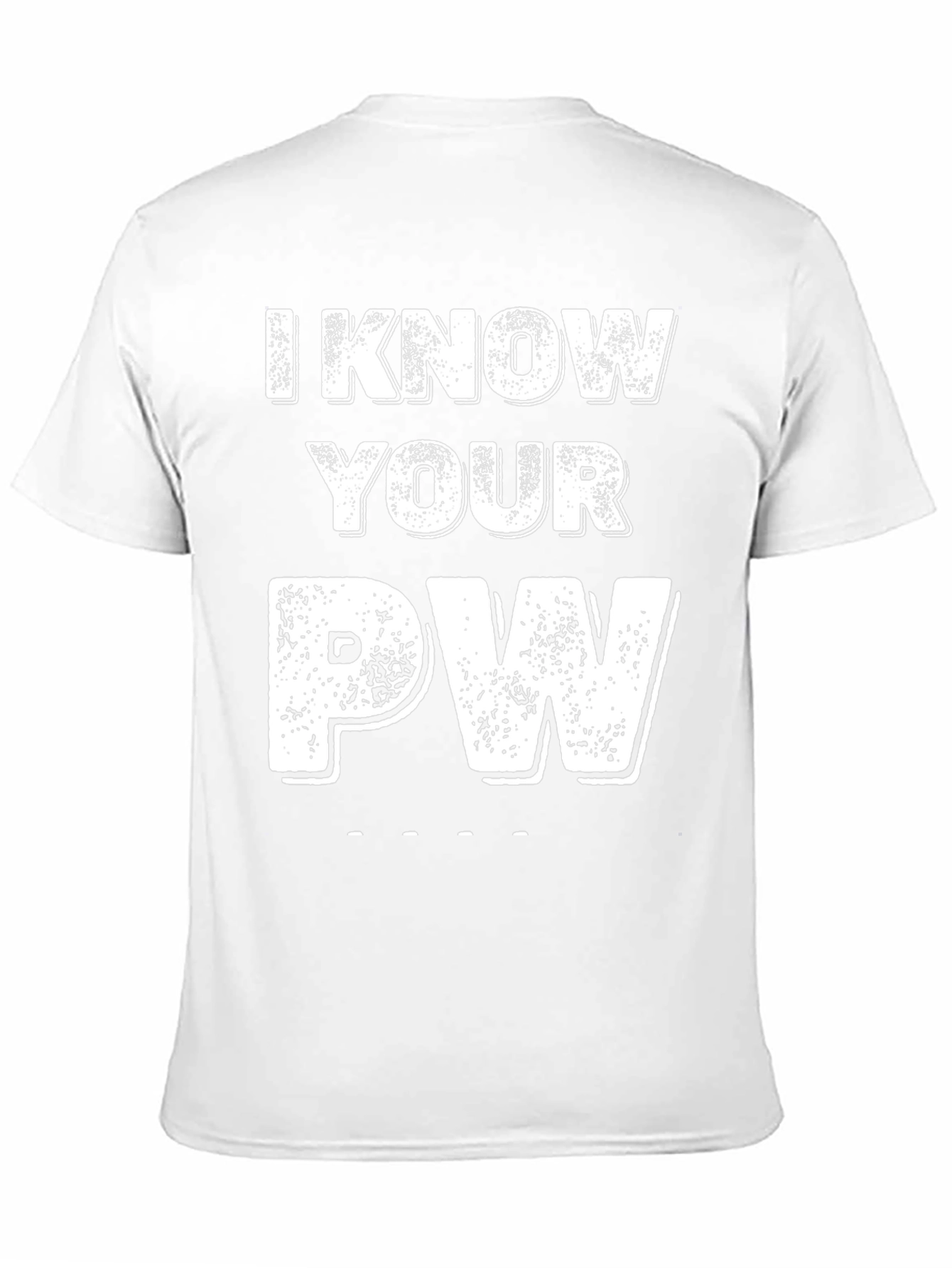 I Know Your PW Graphic Tee - Novelty Password Shirt