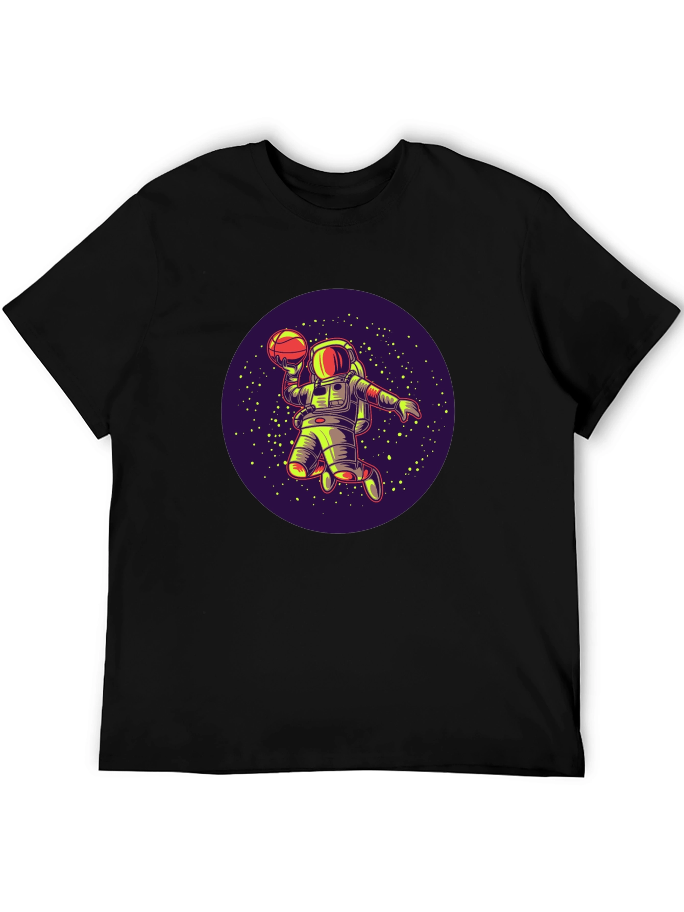 Astronaut Basketball T-Shirt - Space Dunk Design