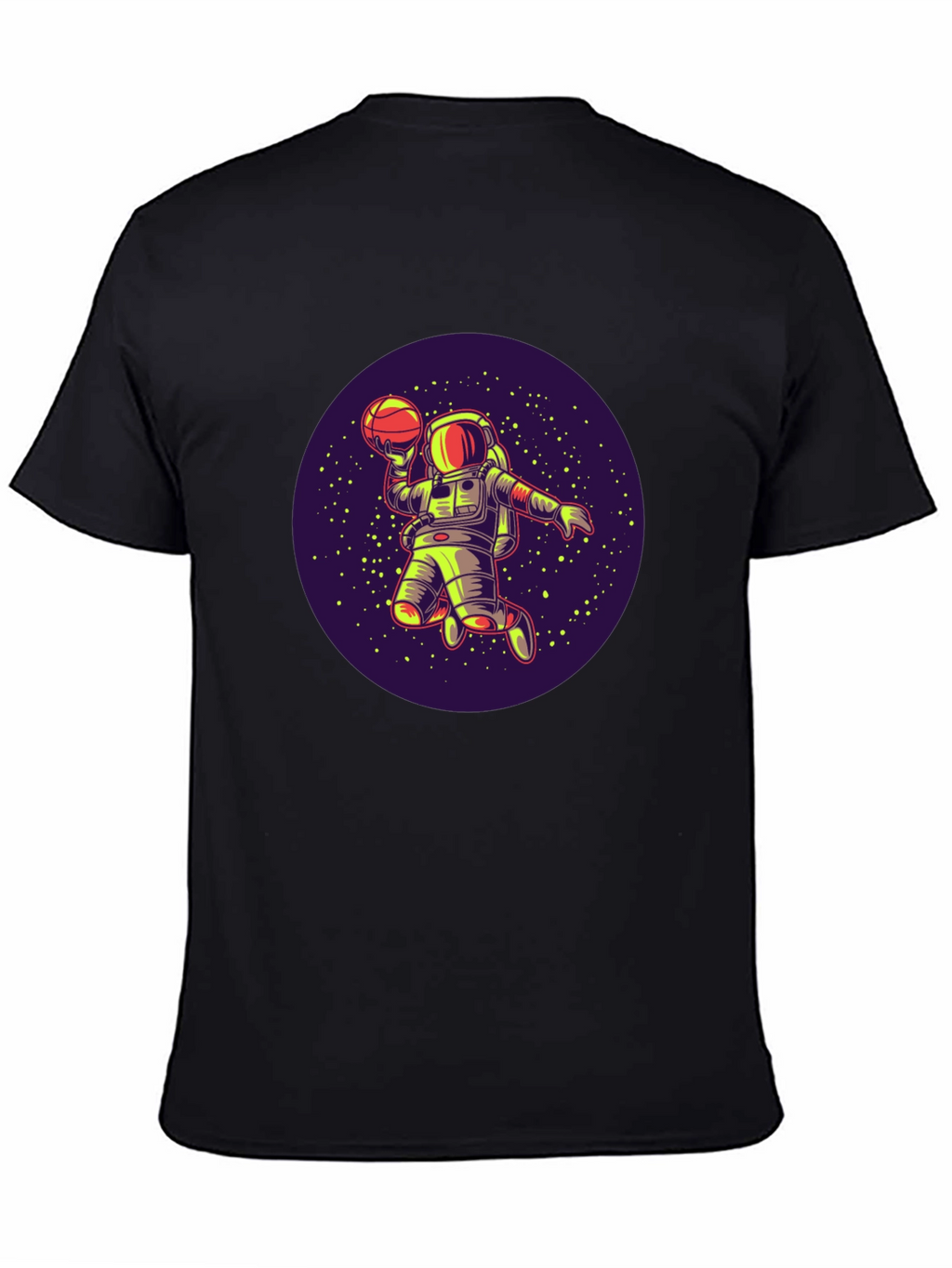 Astronaut Basketball T-Shirt - Space Dunk Design