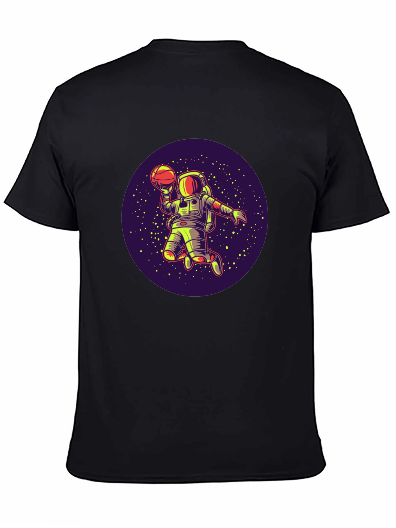 Astronaut Basketball T-Shirt - Space Dunk Design