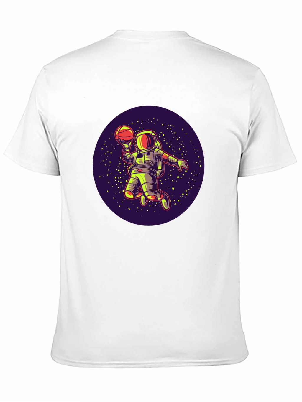 Astronaut Basketball T-Shirt - Space Dunk Design