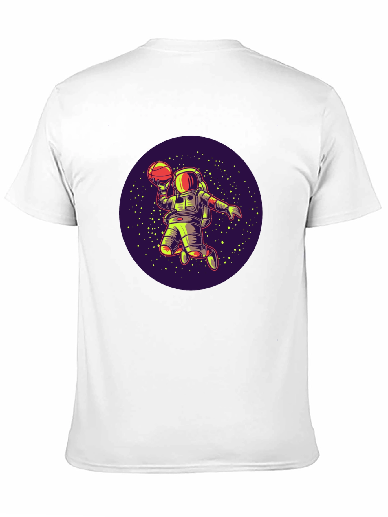 Astronaut Basketball T-Shirt - Space Dunk Design