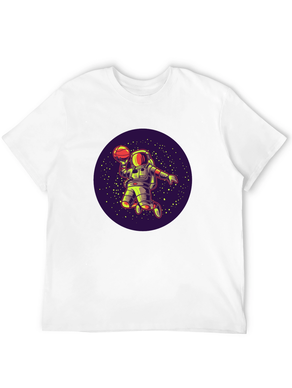 Astronaut Basketball T-Shirt - Space Dunk Design