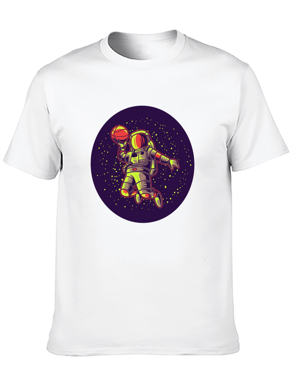 Astronaut Basketball T-Shirt - Space Dunk Design
