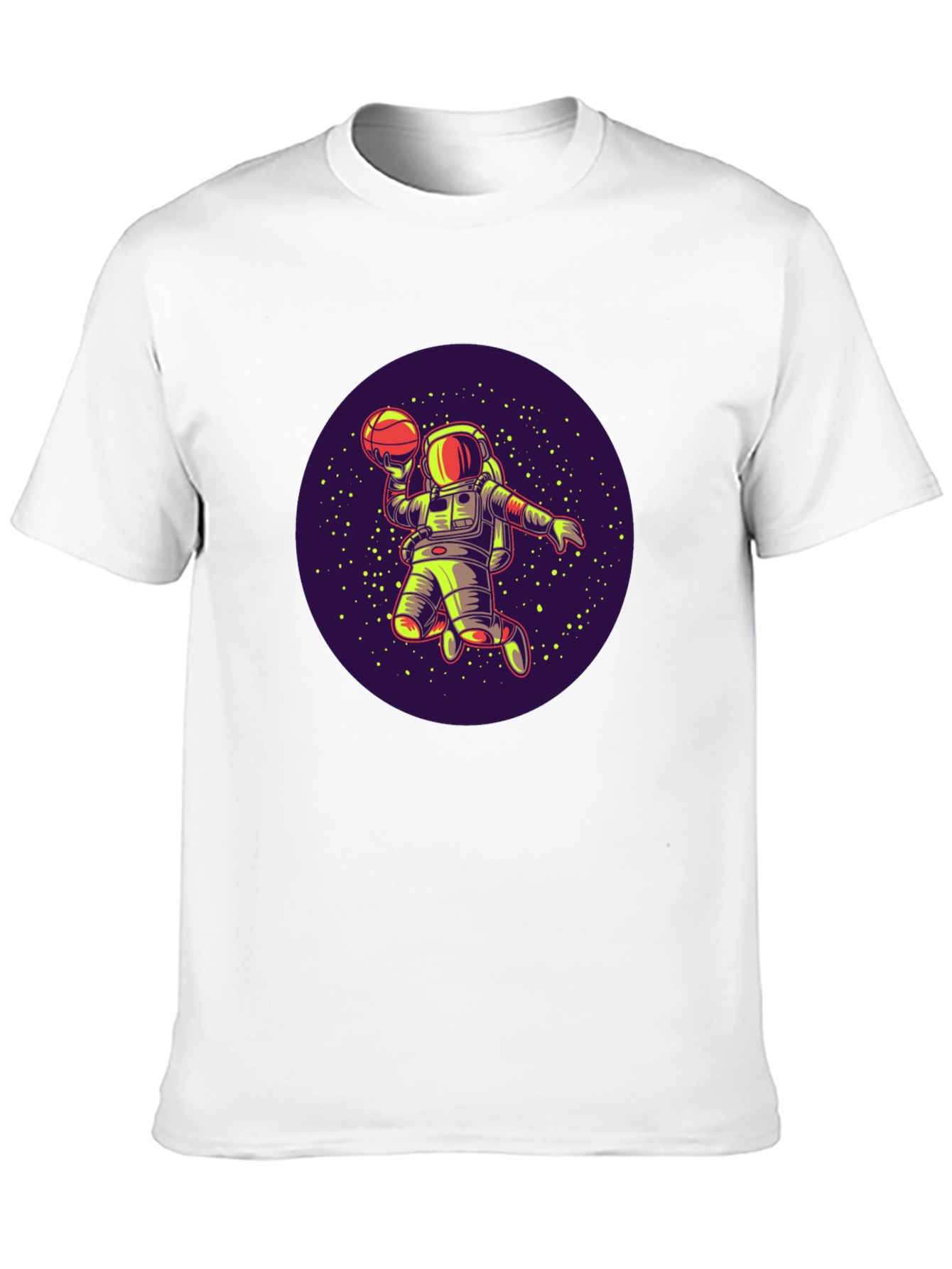 Astronaut Basketball T-Shirt - Space Dunk Design
