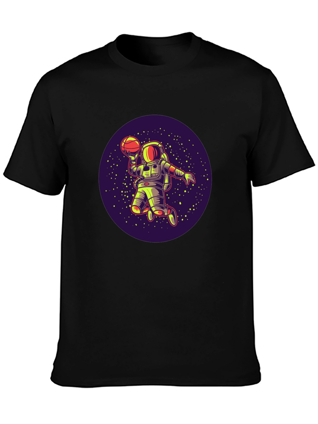 Astronaut Basketball T-Shirt - Space Dunk Design