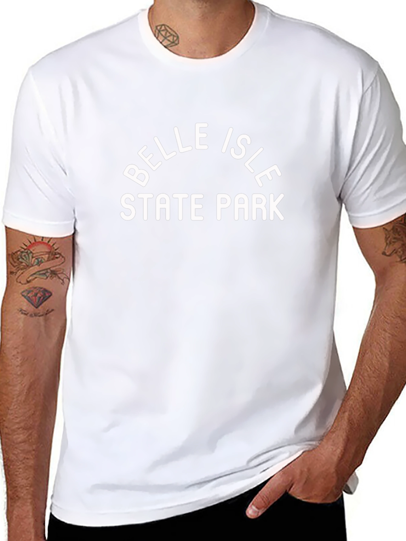 Belle Isle State Park Tee - Black Cotton Blend